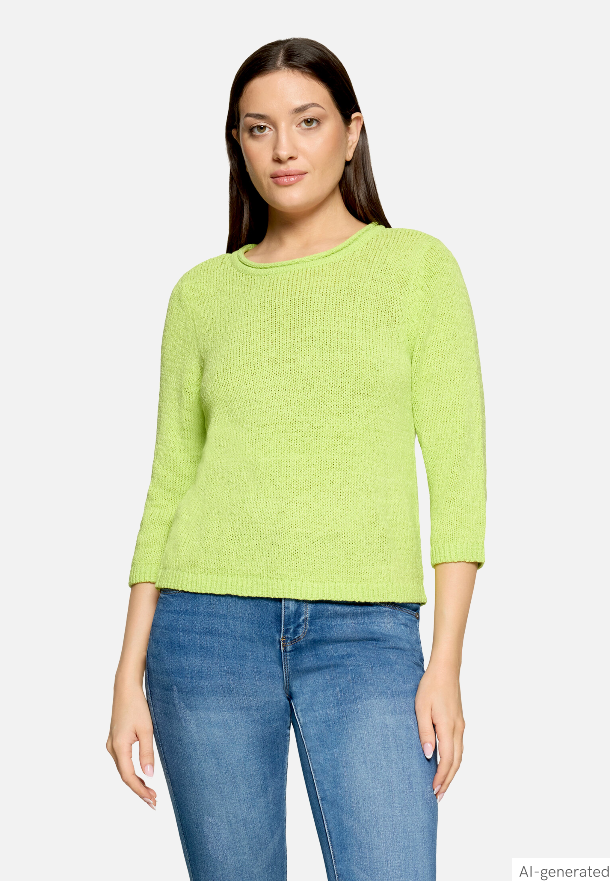 Strickpullover mit 3/4 Arm
