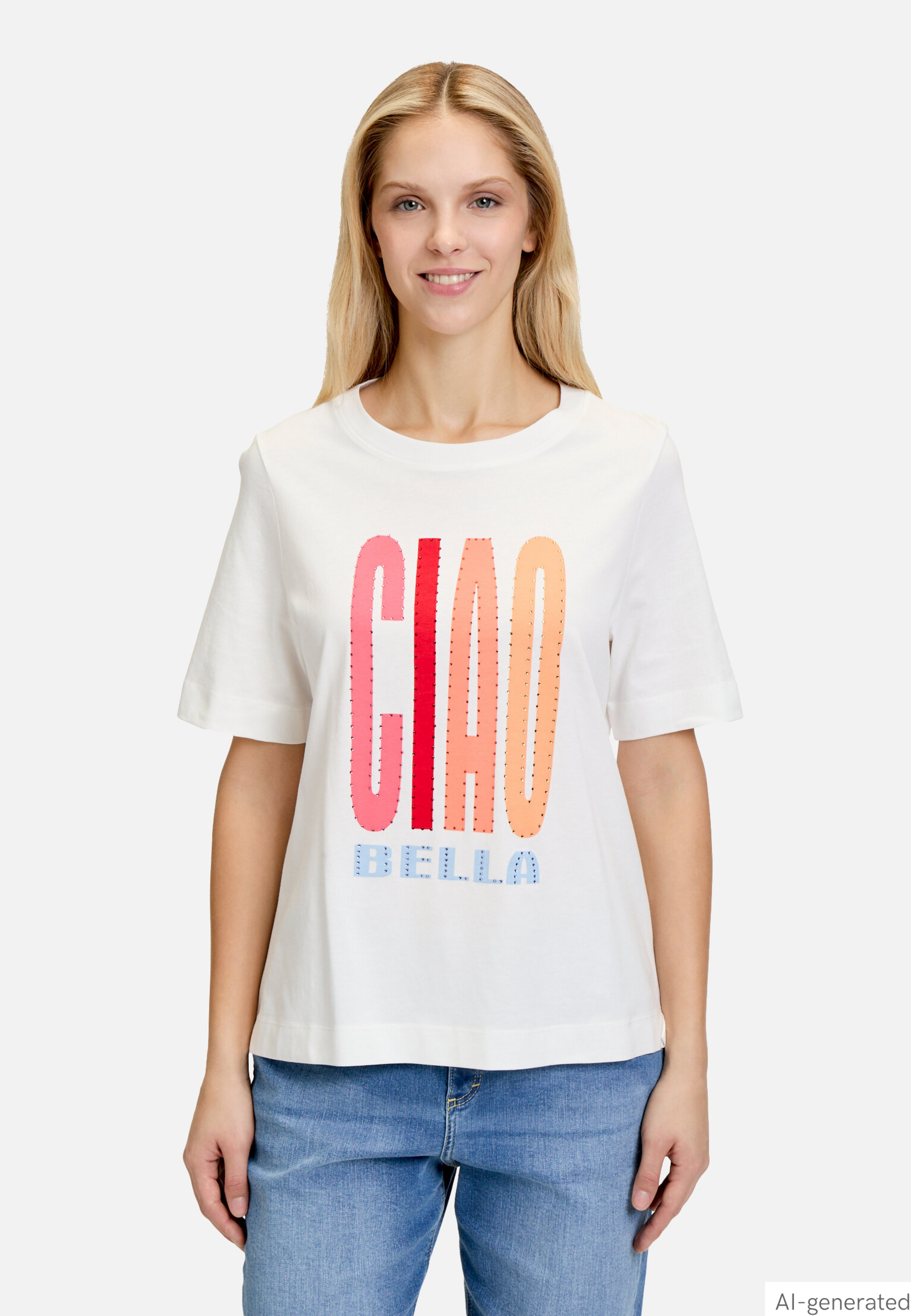 Printshirt mit Rundhalsausschnitt