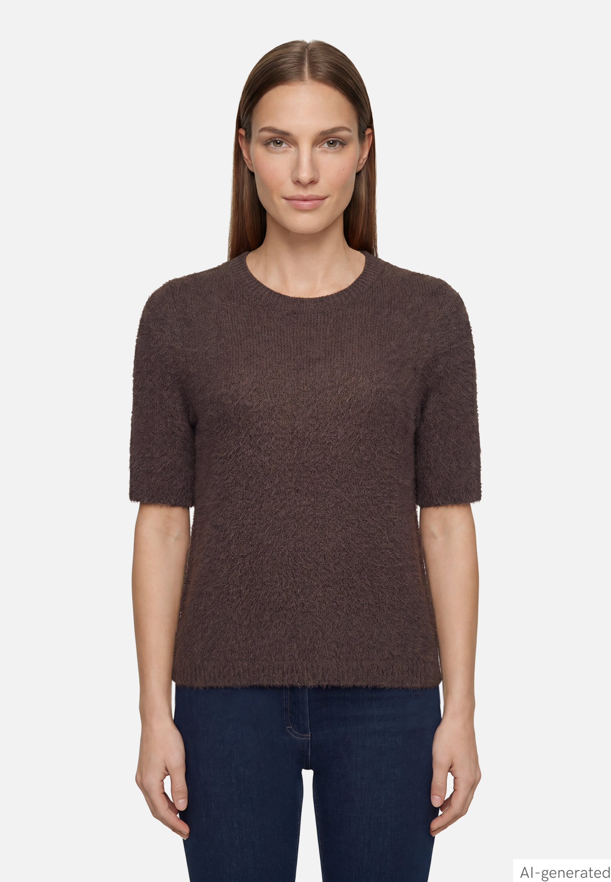 Strickpullover kurzarm