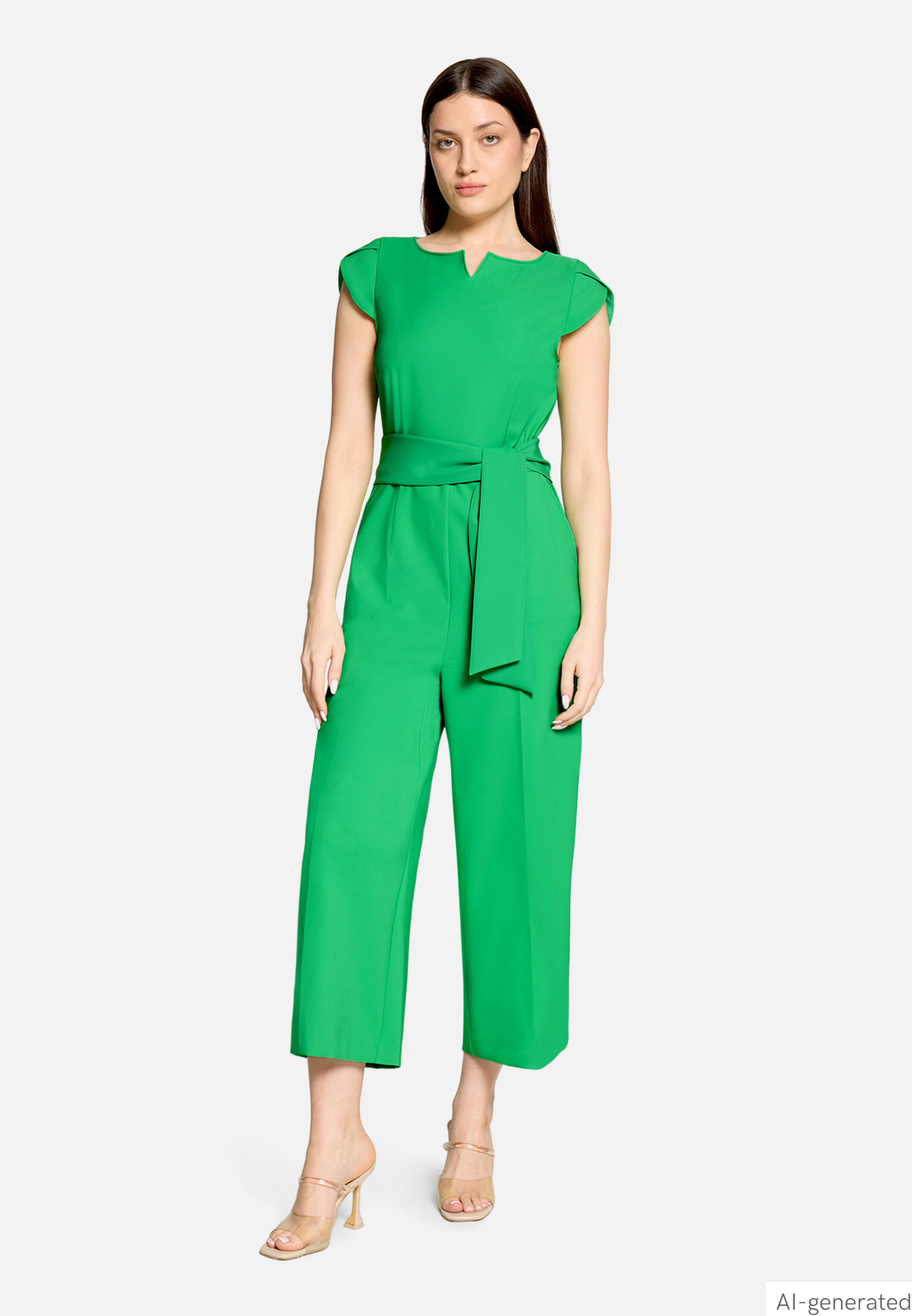 Eleganter Jumpsuit mit Bindegürtel