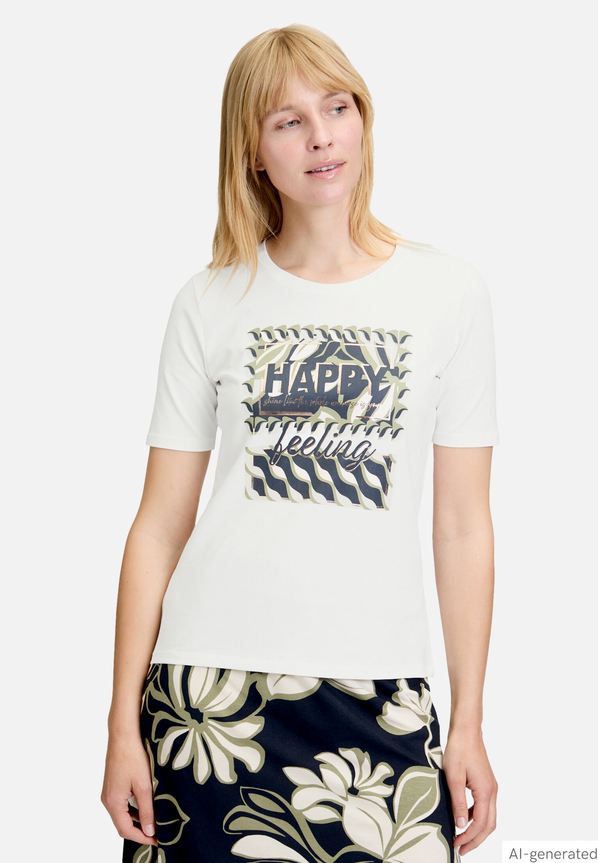 Basic Shirt mit Placement