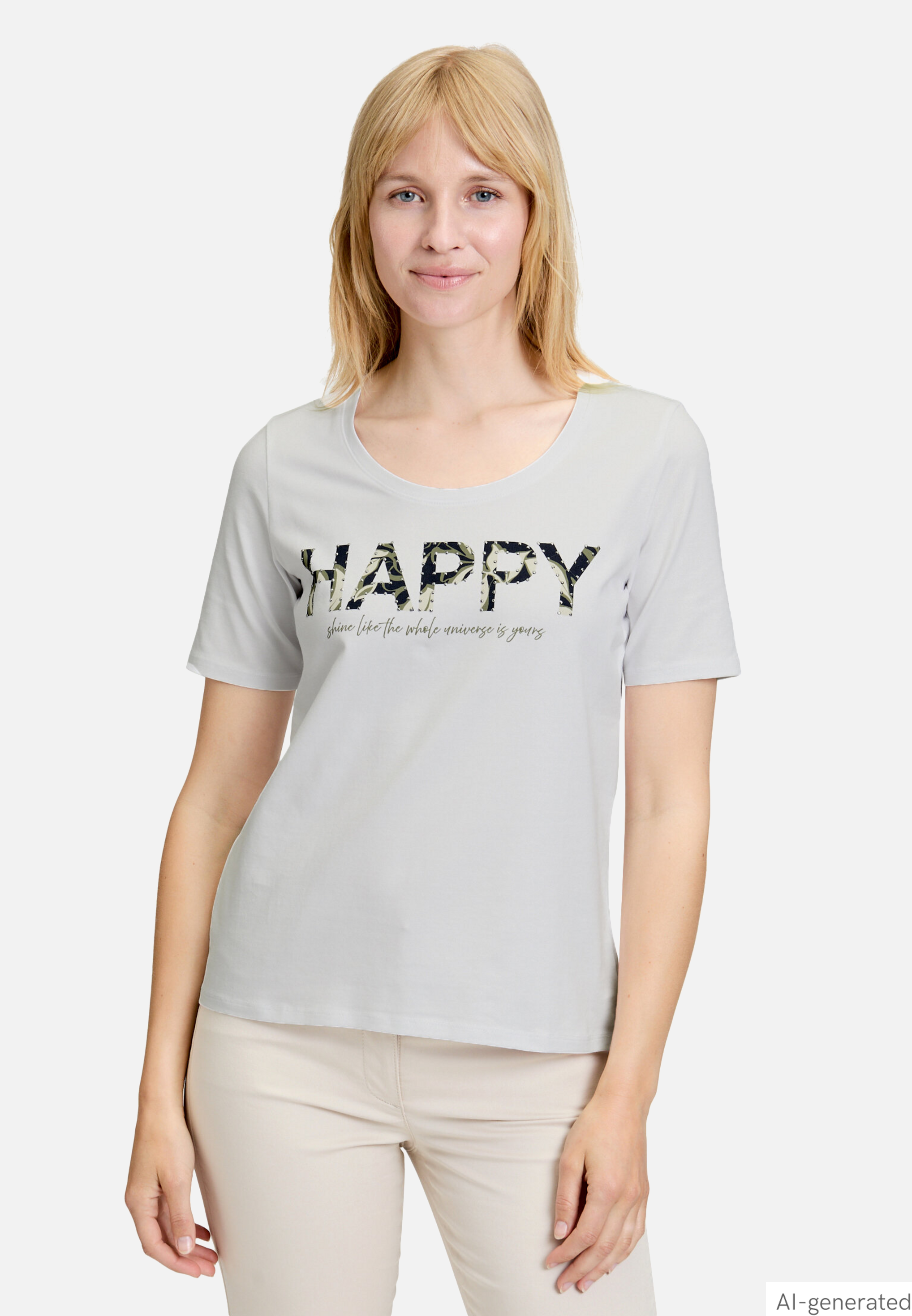 Basic Shirt mit Placement