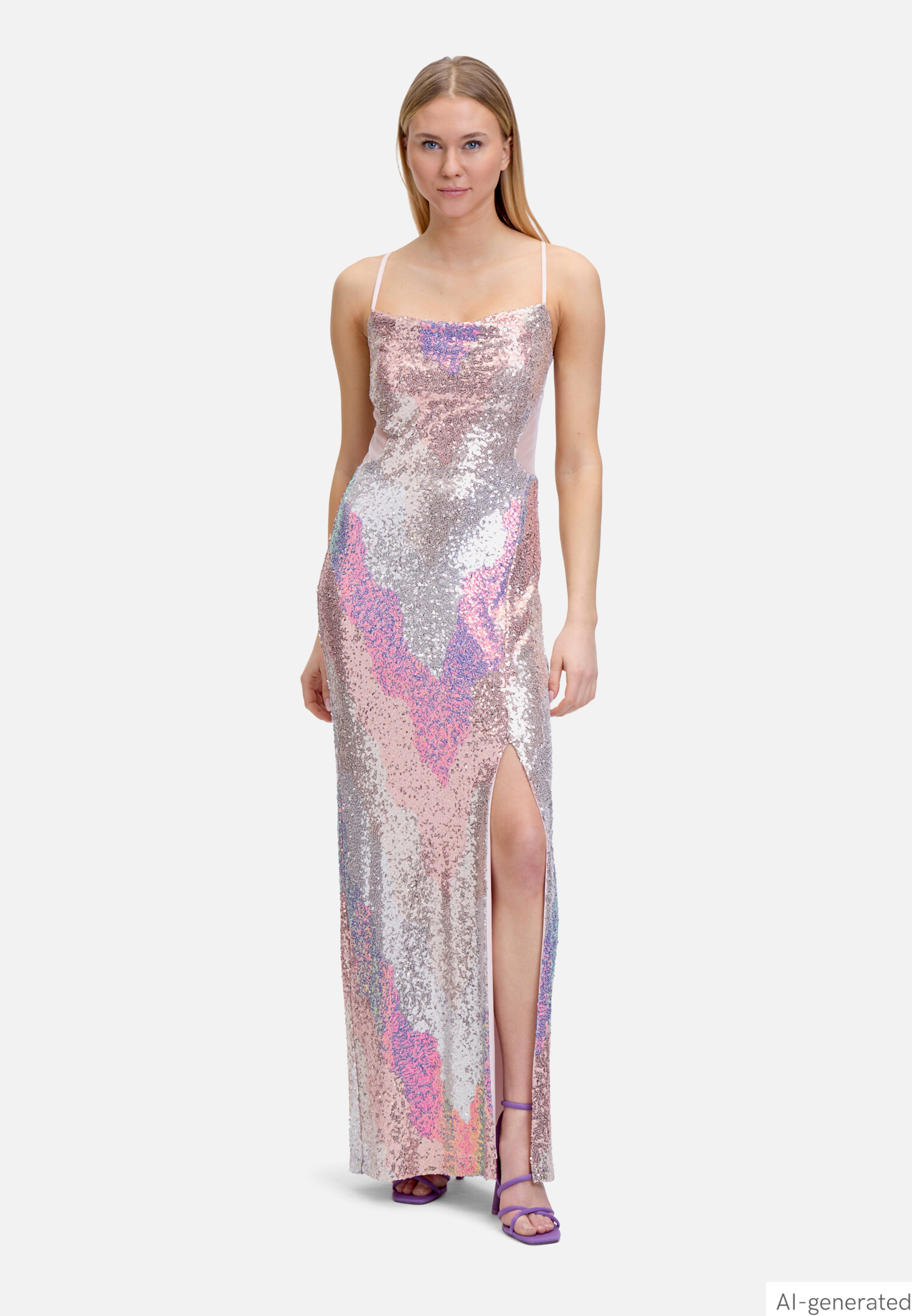Abendkleid mit Pailletten