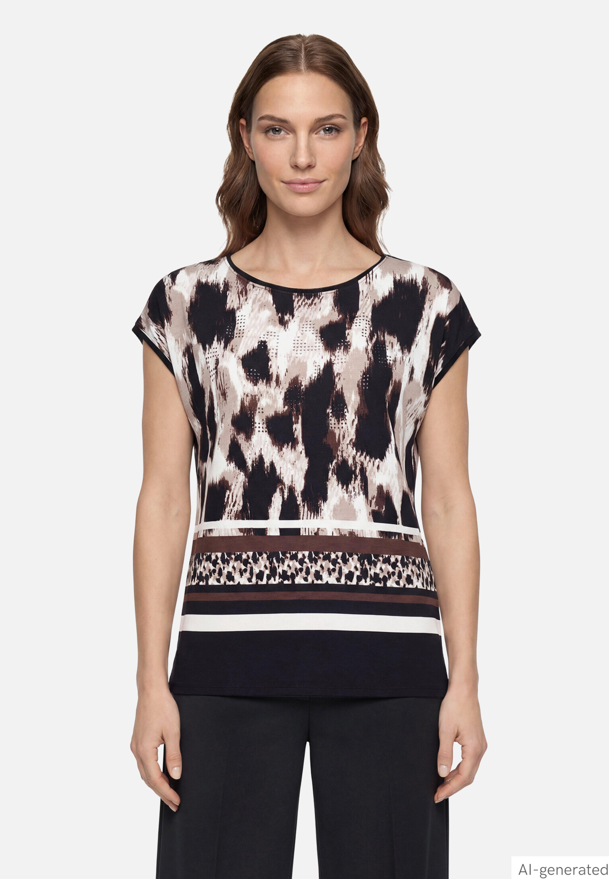 Shirt mit Print und Rundhalsausschnitt