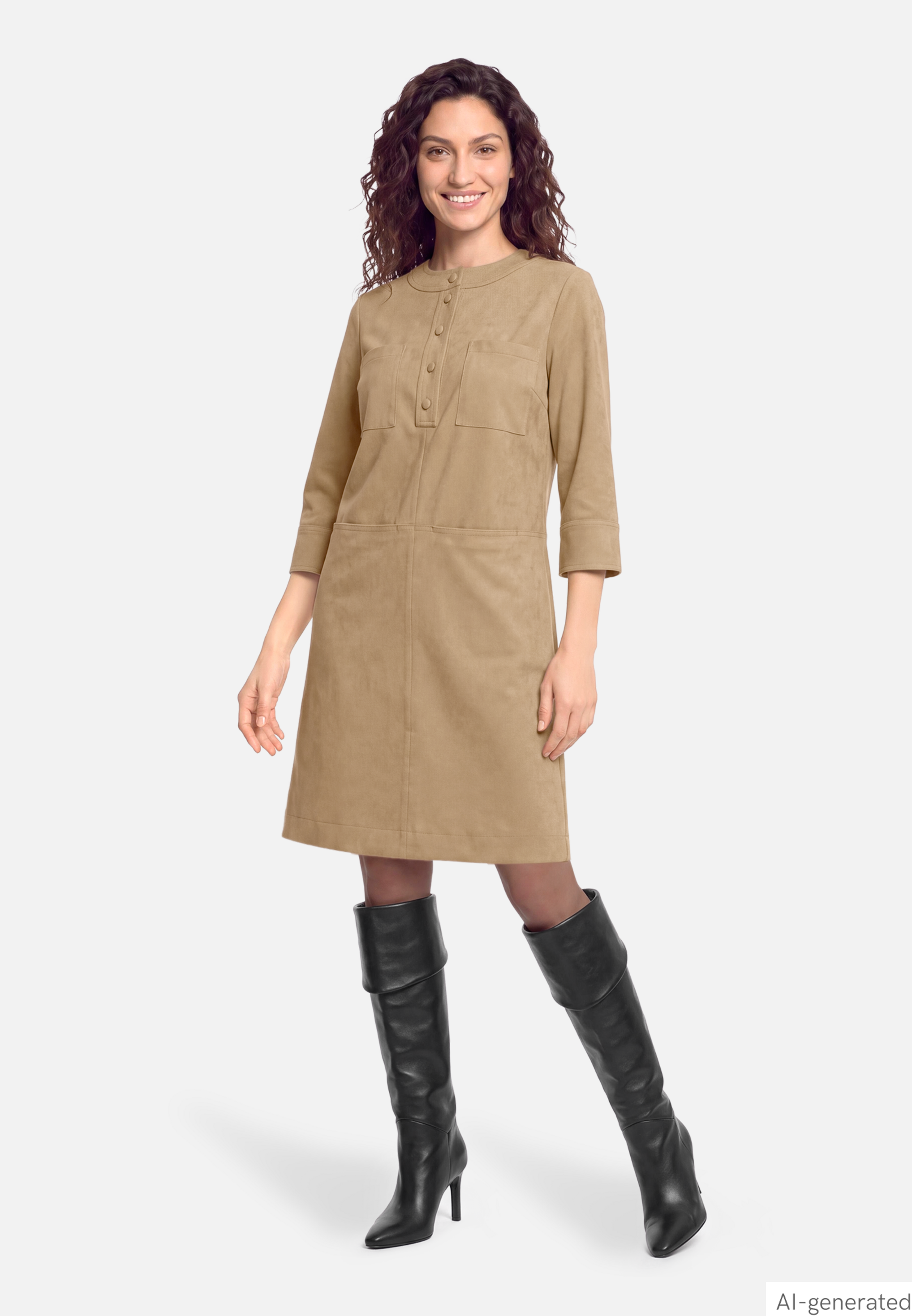 Casual-Kleid mit Taschen