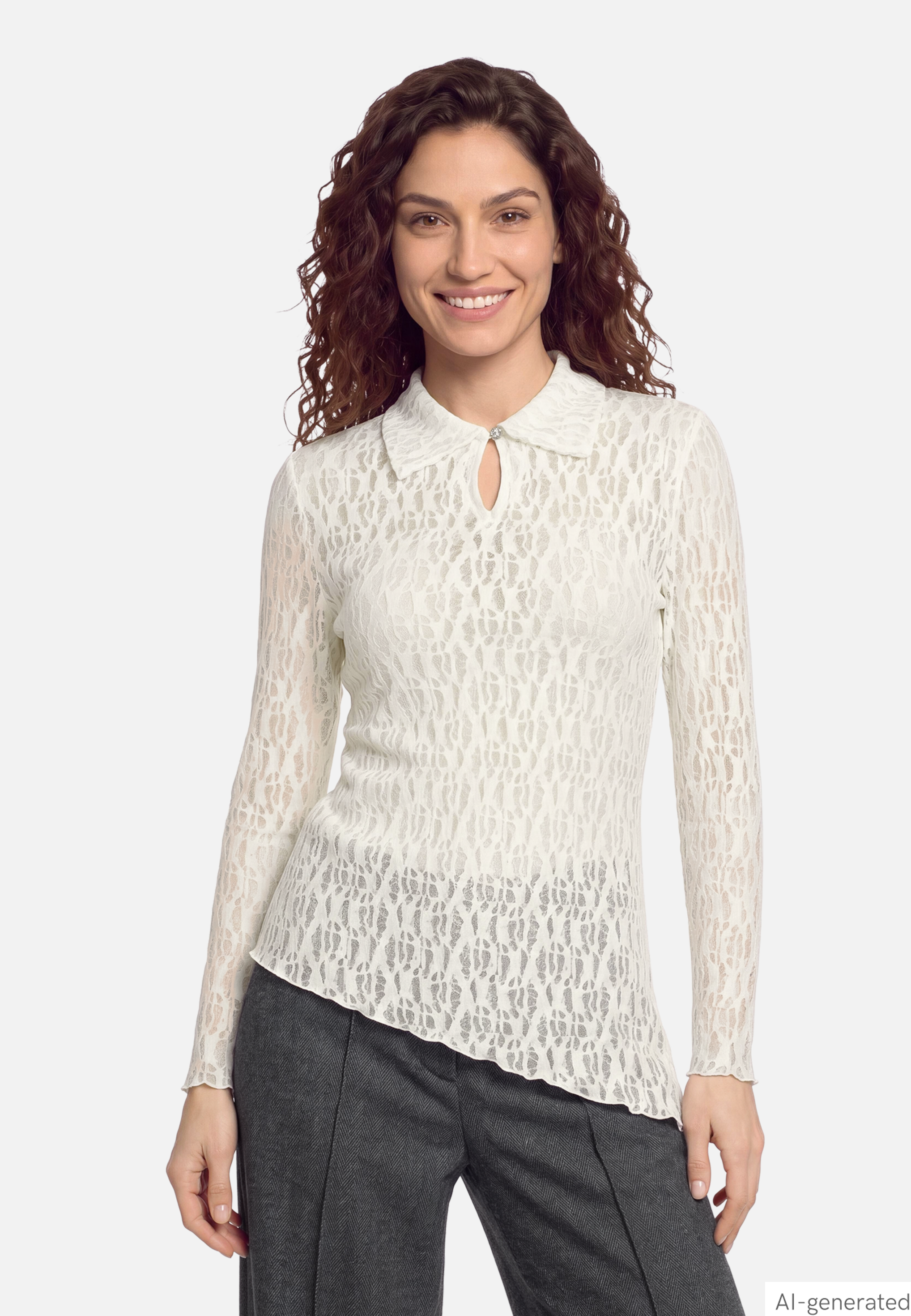 Blusenshirt mit Spitze