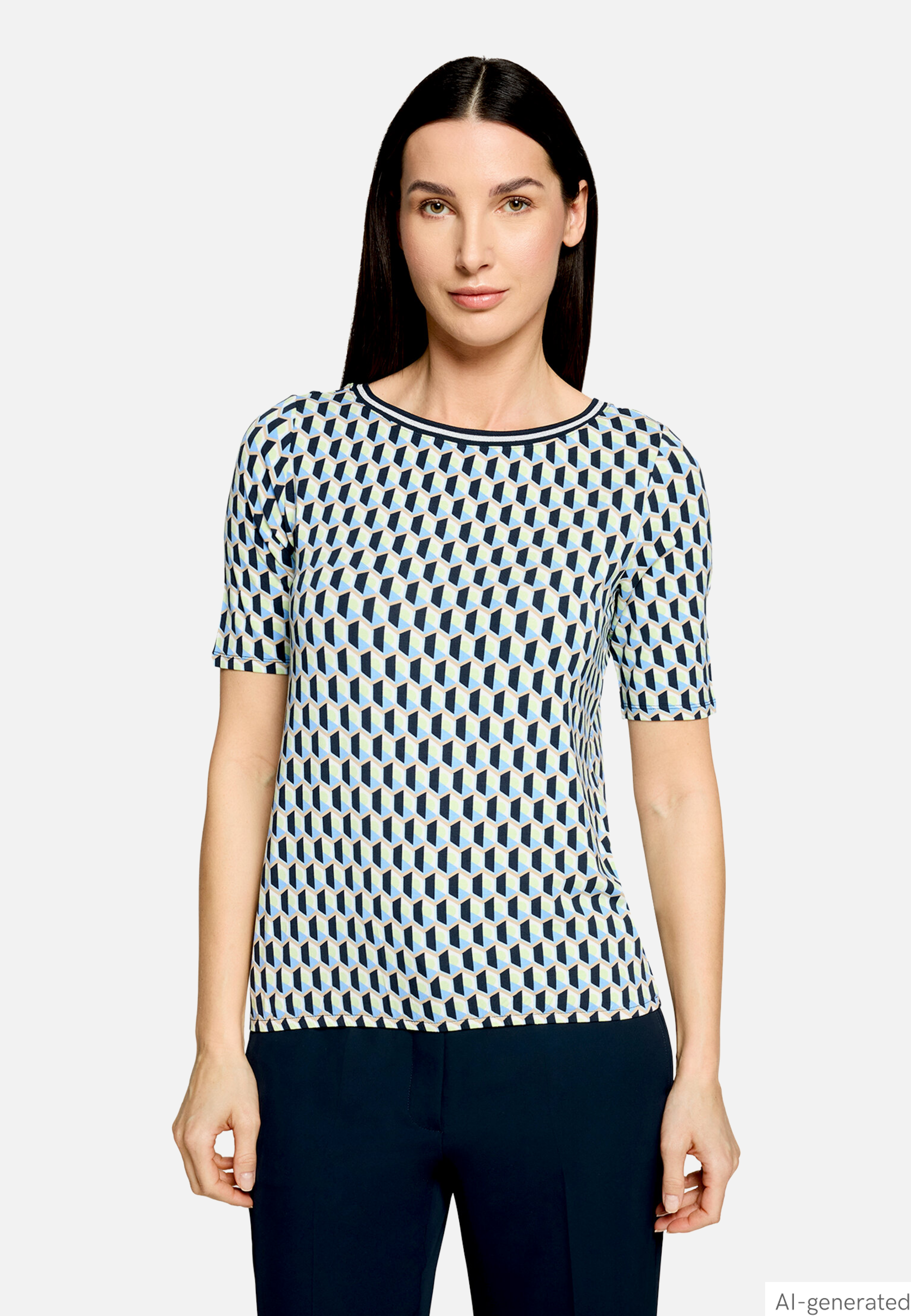 Casual-Shirt mit Gummizug