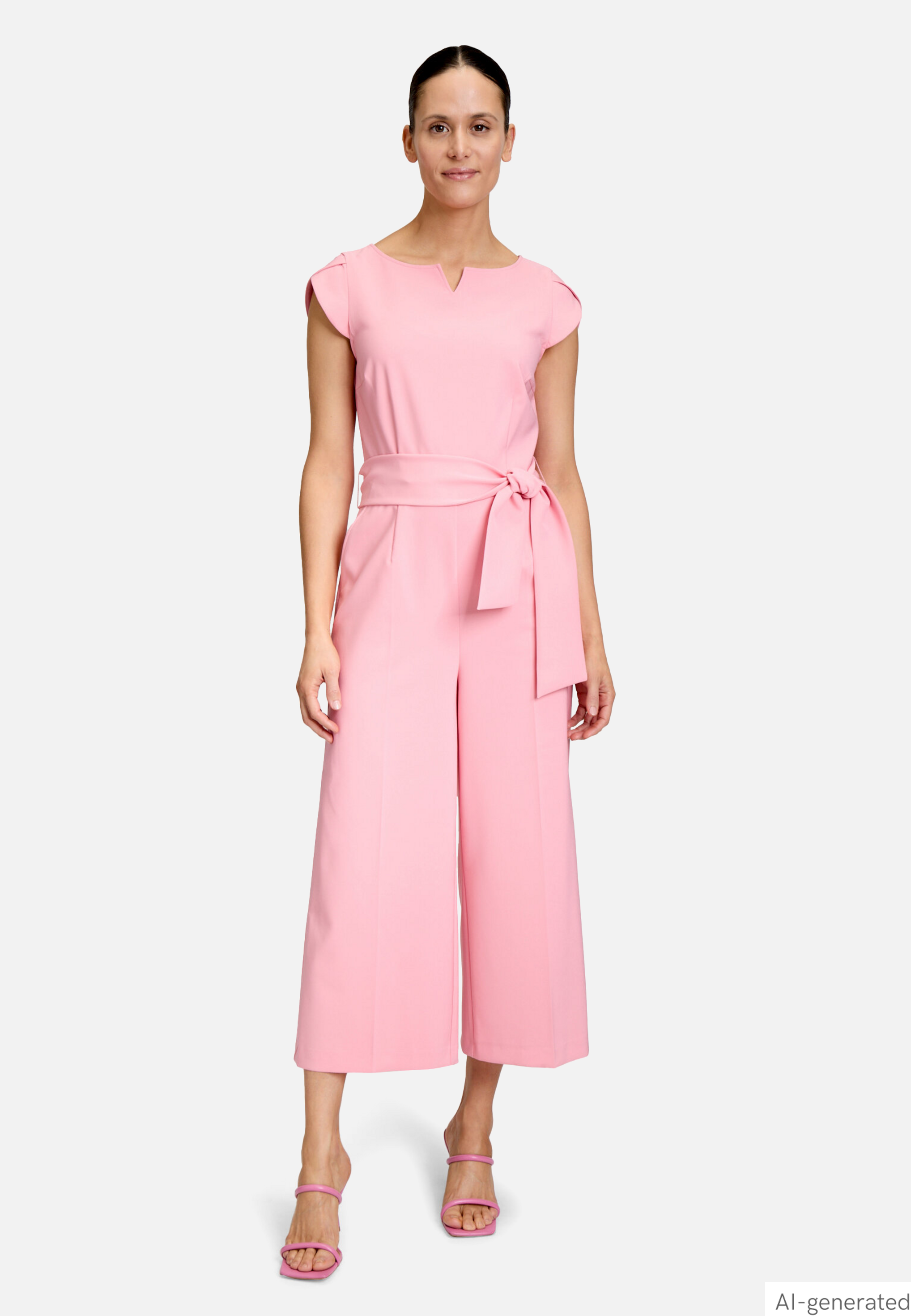 Eleganter Jumpsuit mit Bindegürtel