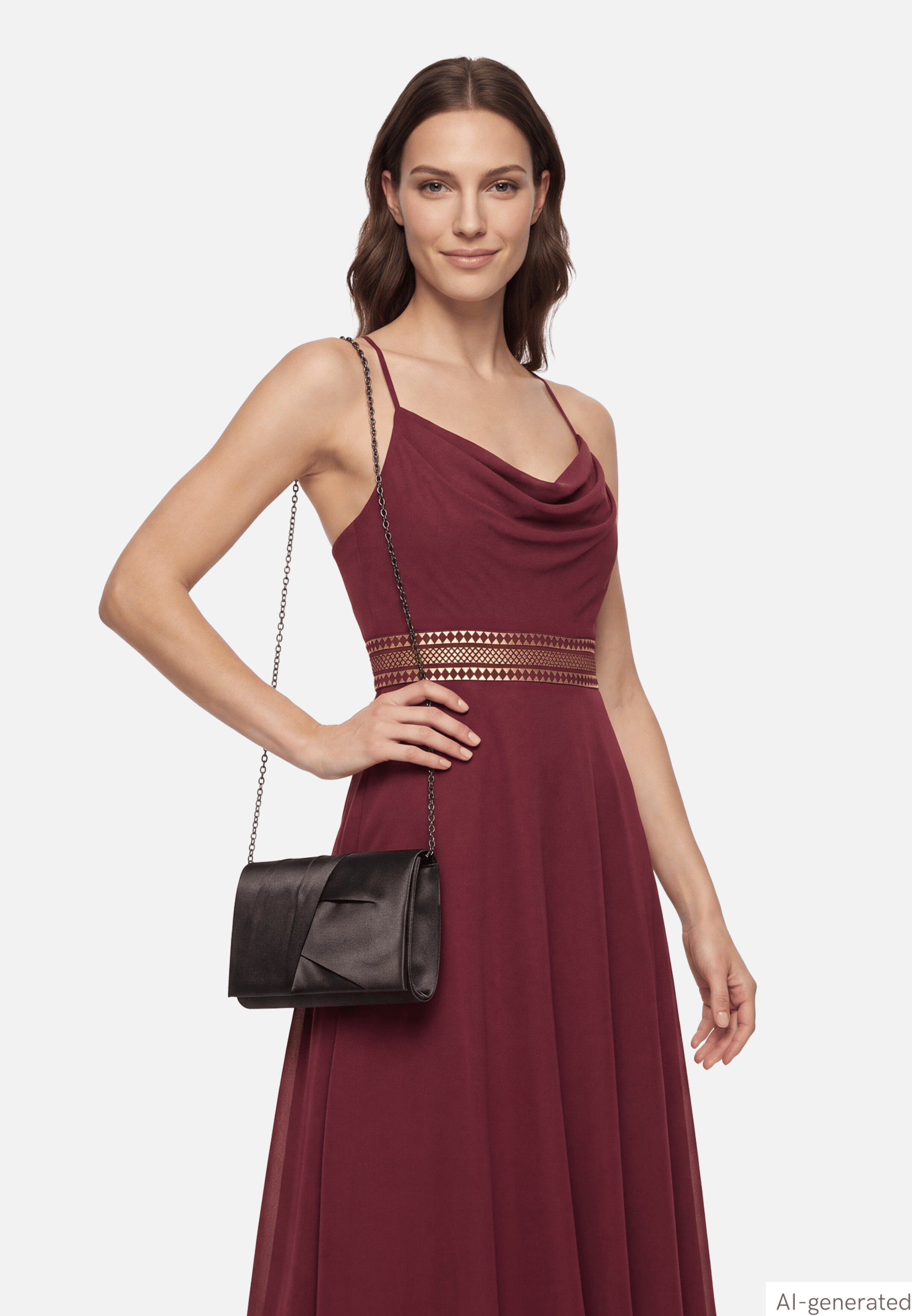 Clutch-Tasche unifarben