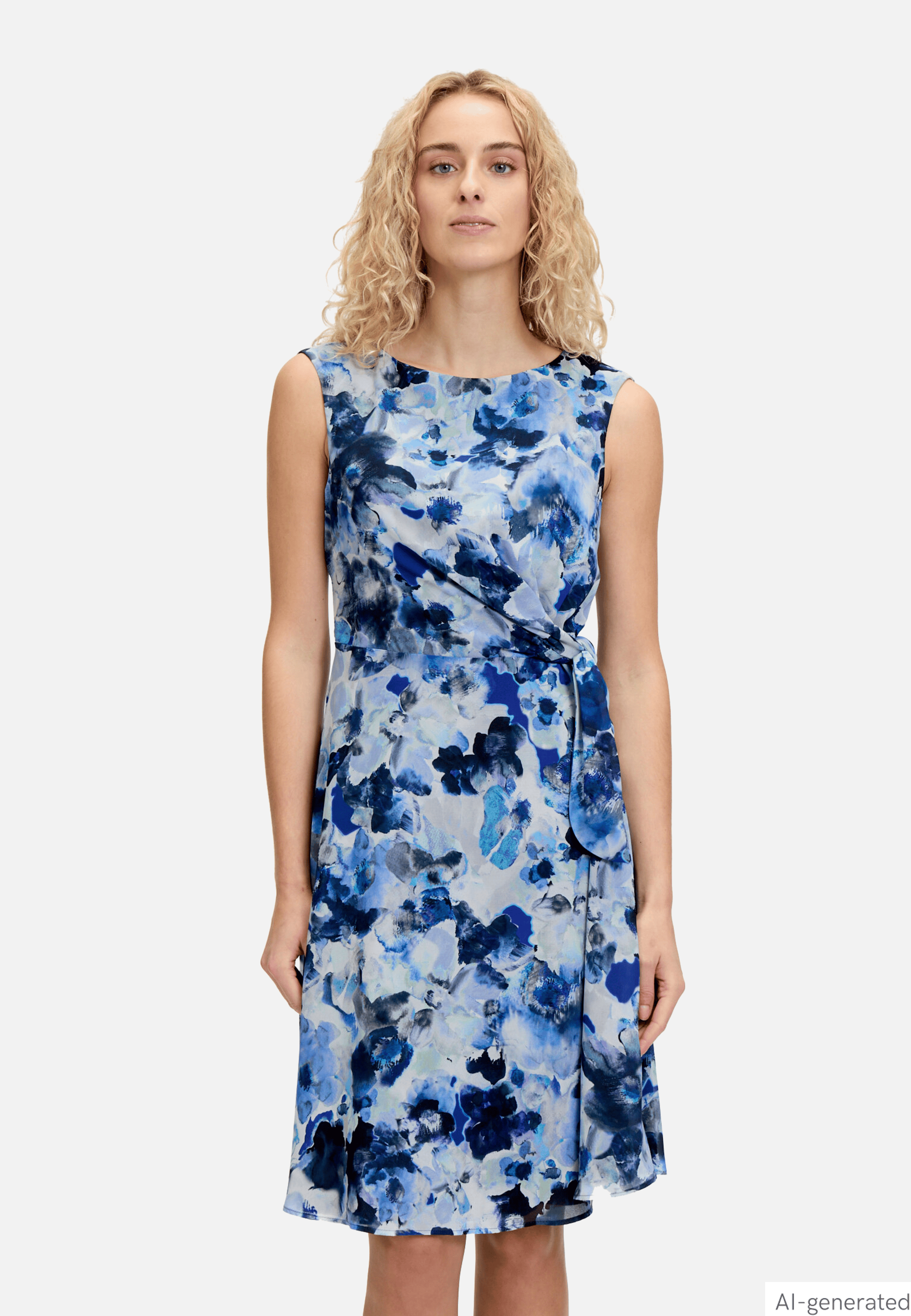 Cocktailkleid mit Bindegürtel