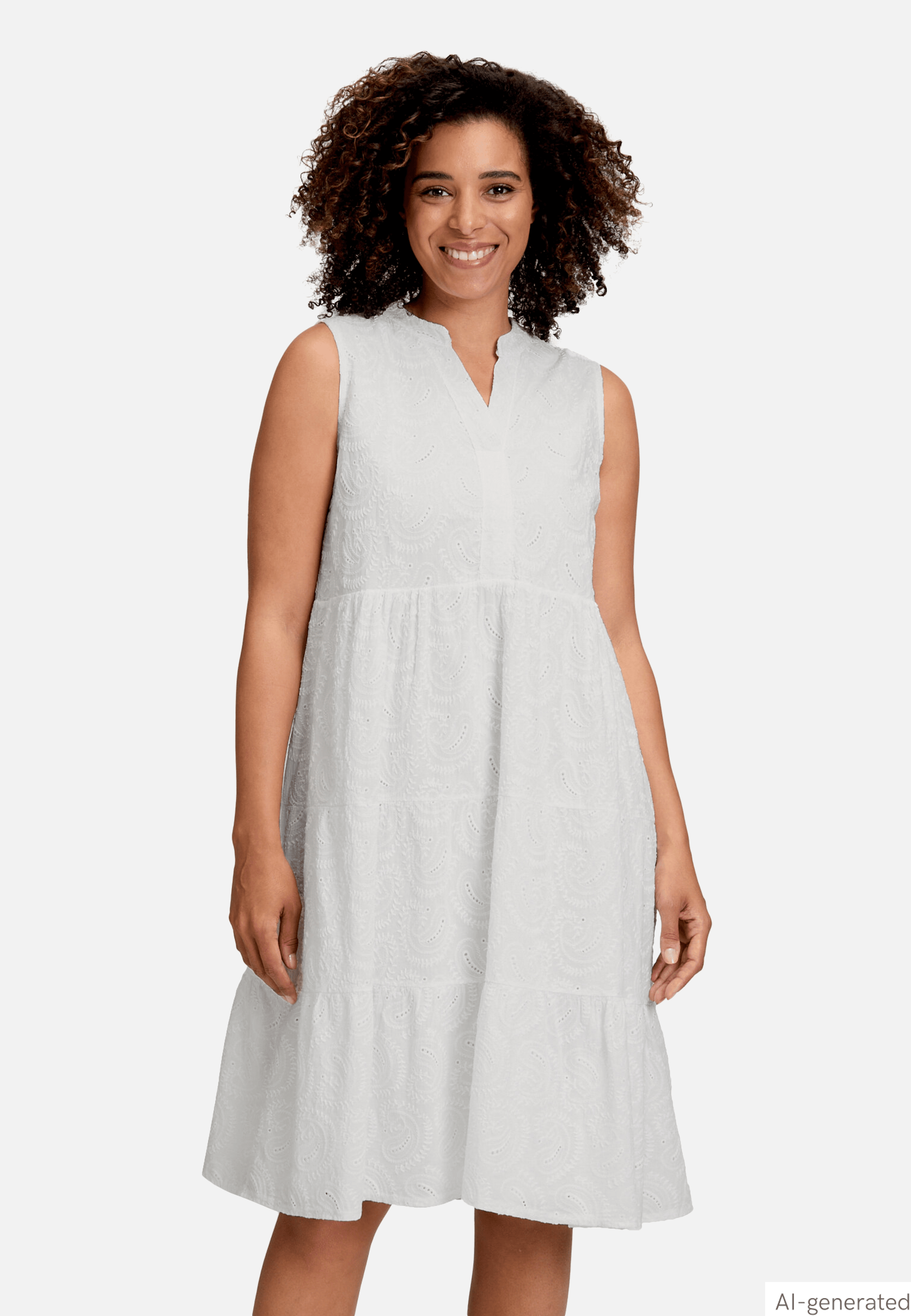 Spitzenkleid mit Lochmuster