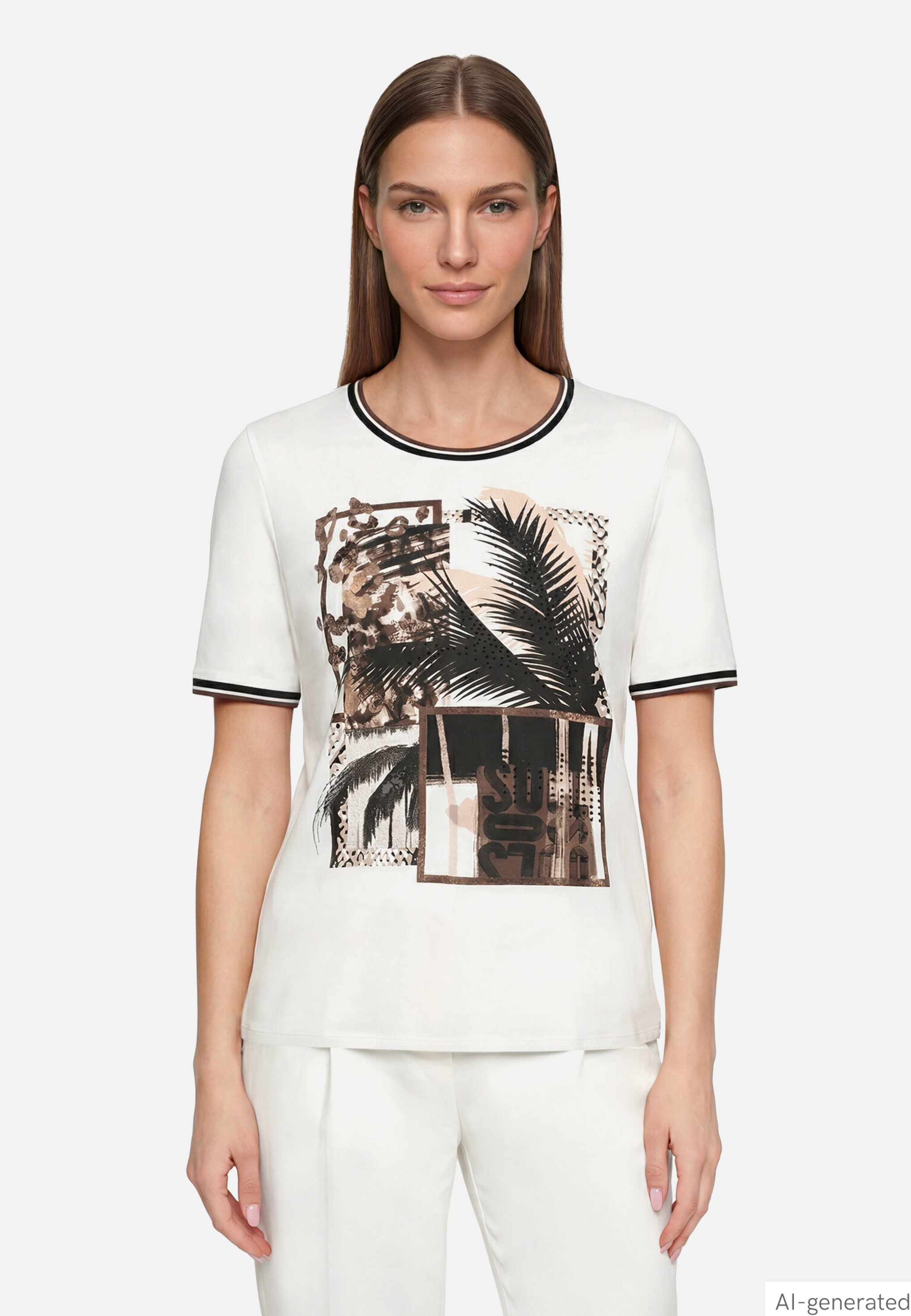 Basic Shirt mit Aufdruck