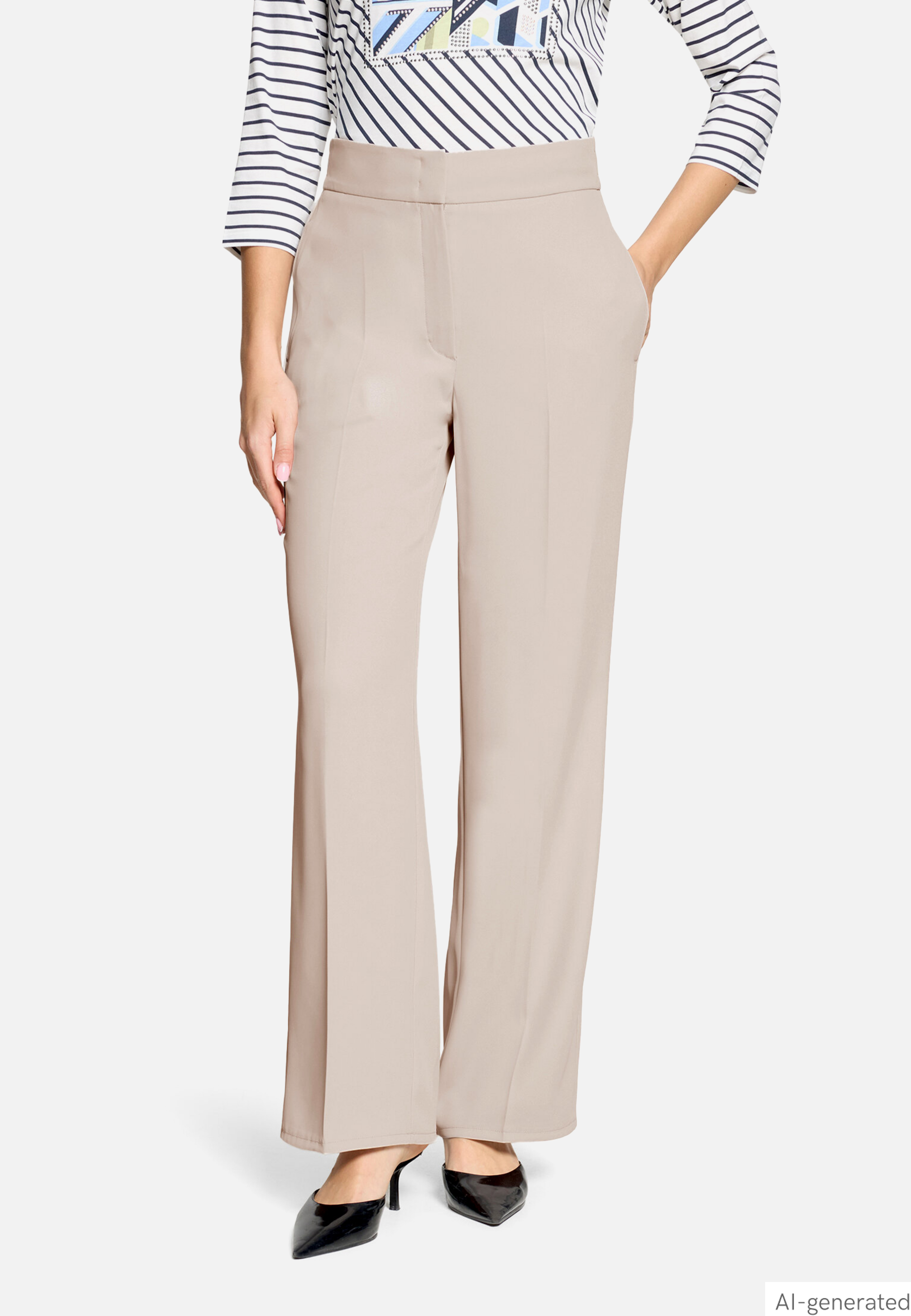 Stoffhose unifarben