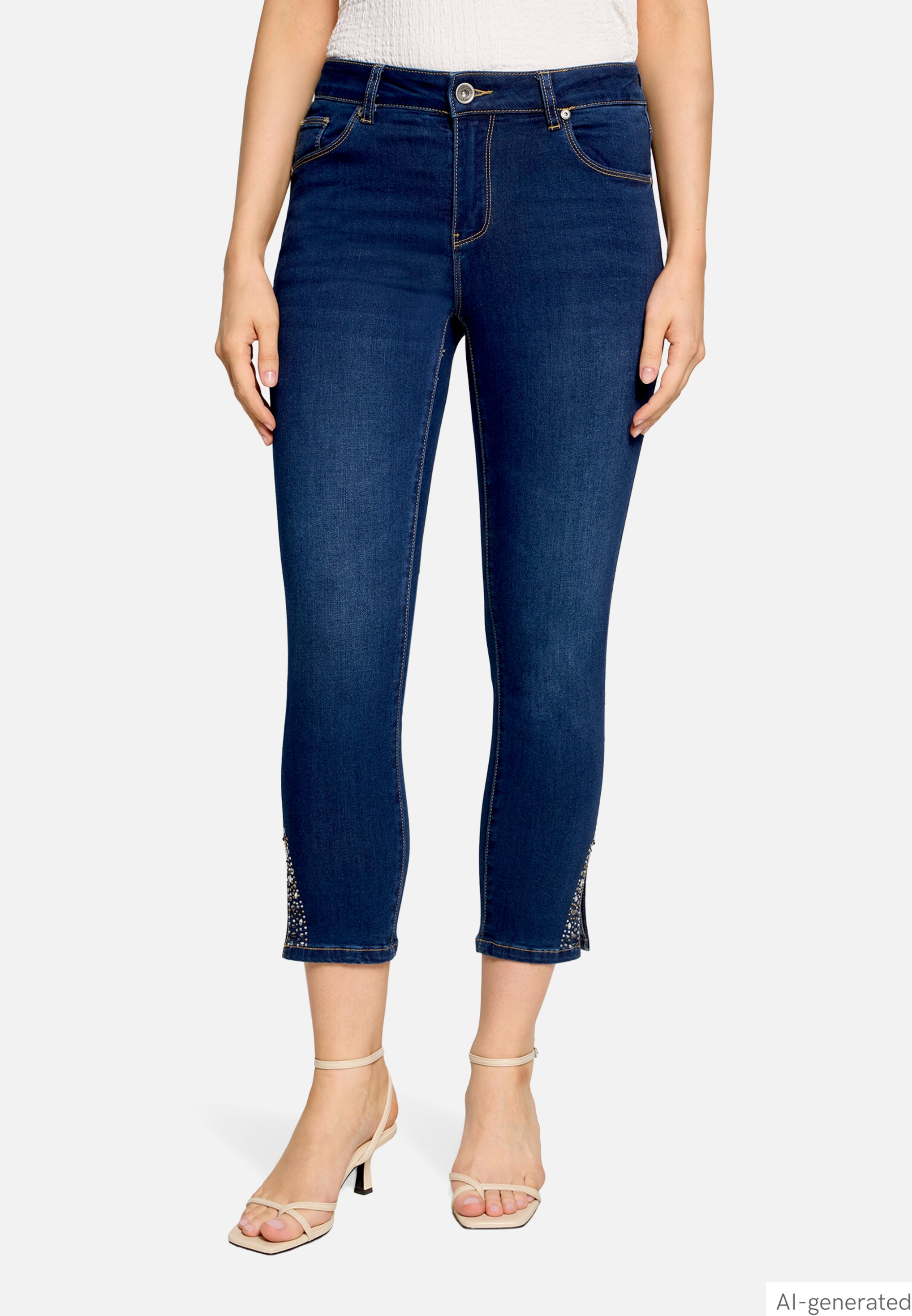 Basic-Jeans mit Waschung
