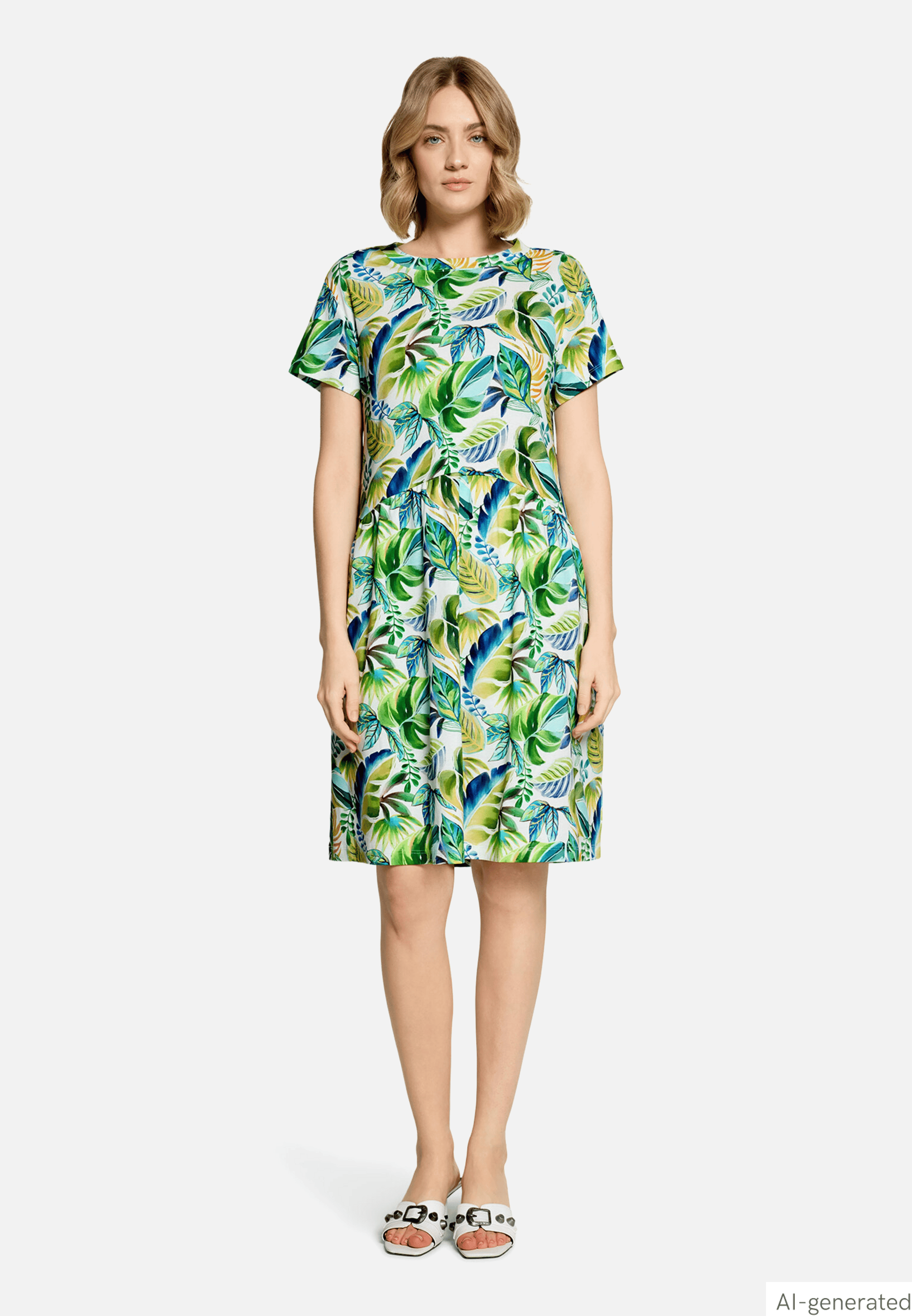 Casual-Kleid mit Eingrifftaschen