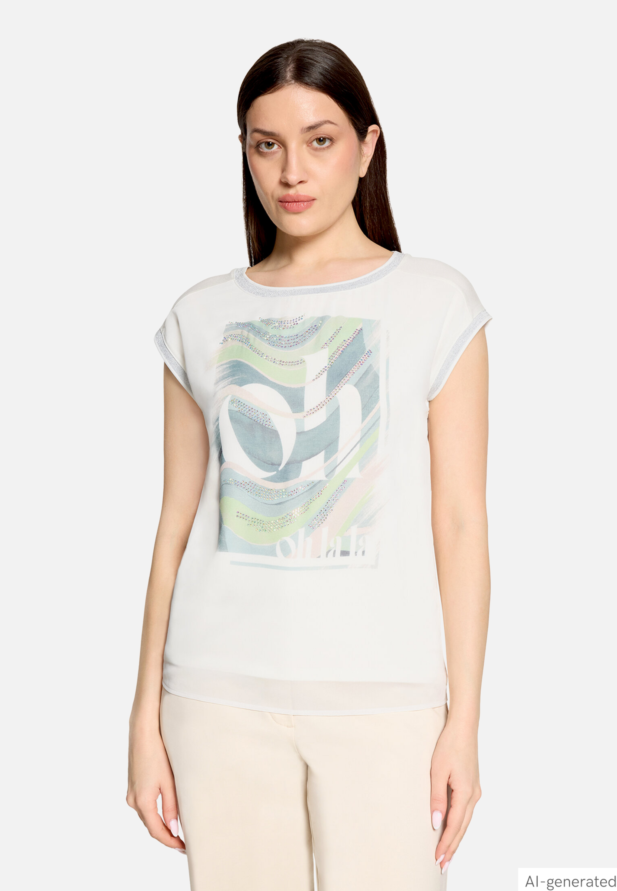 Blusenshirt mit Aufdruck