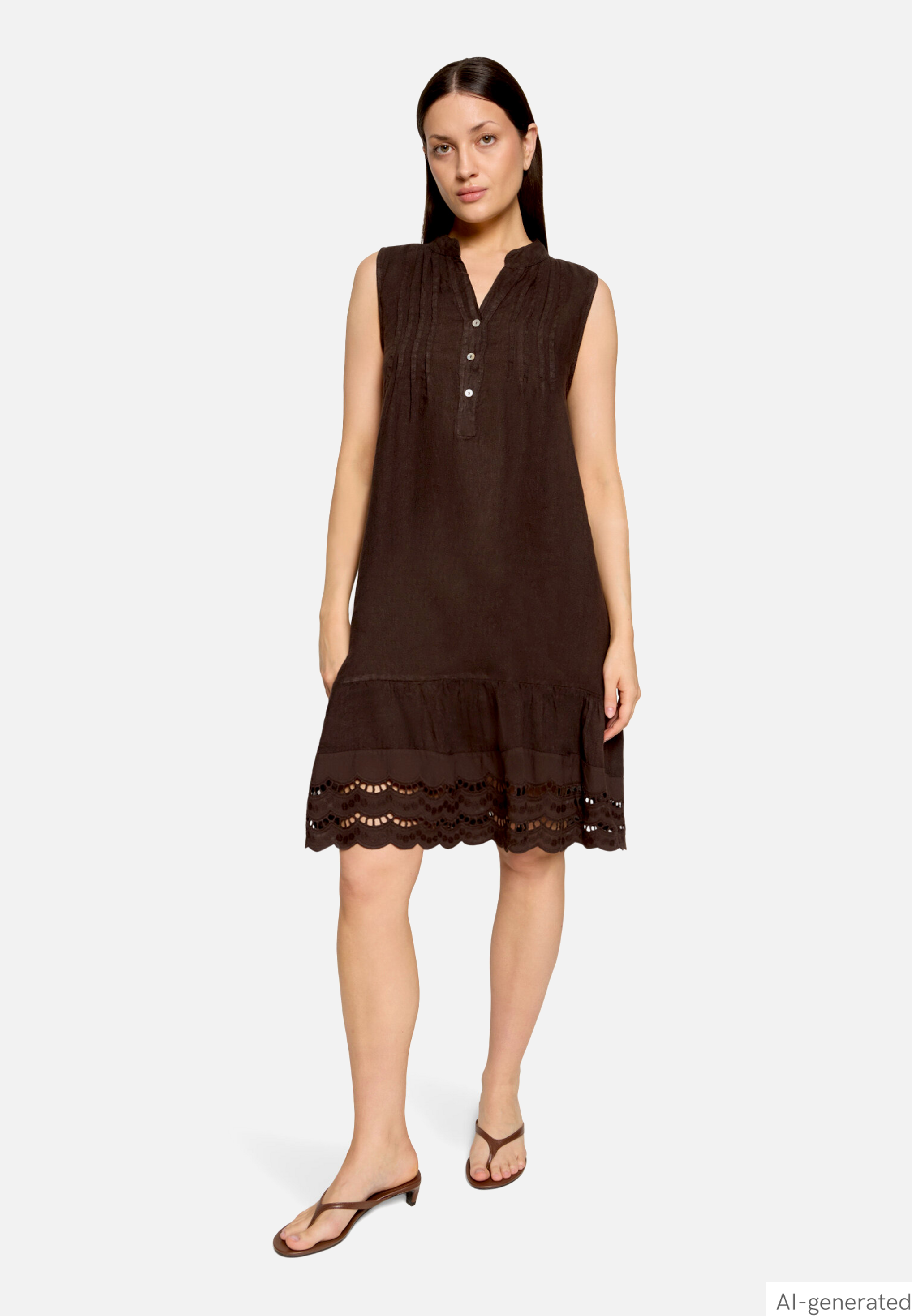 Casual-Kleid mit Stickerei