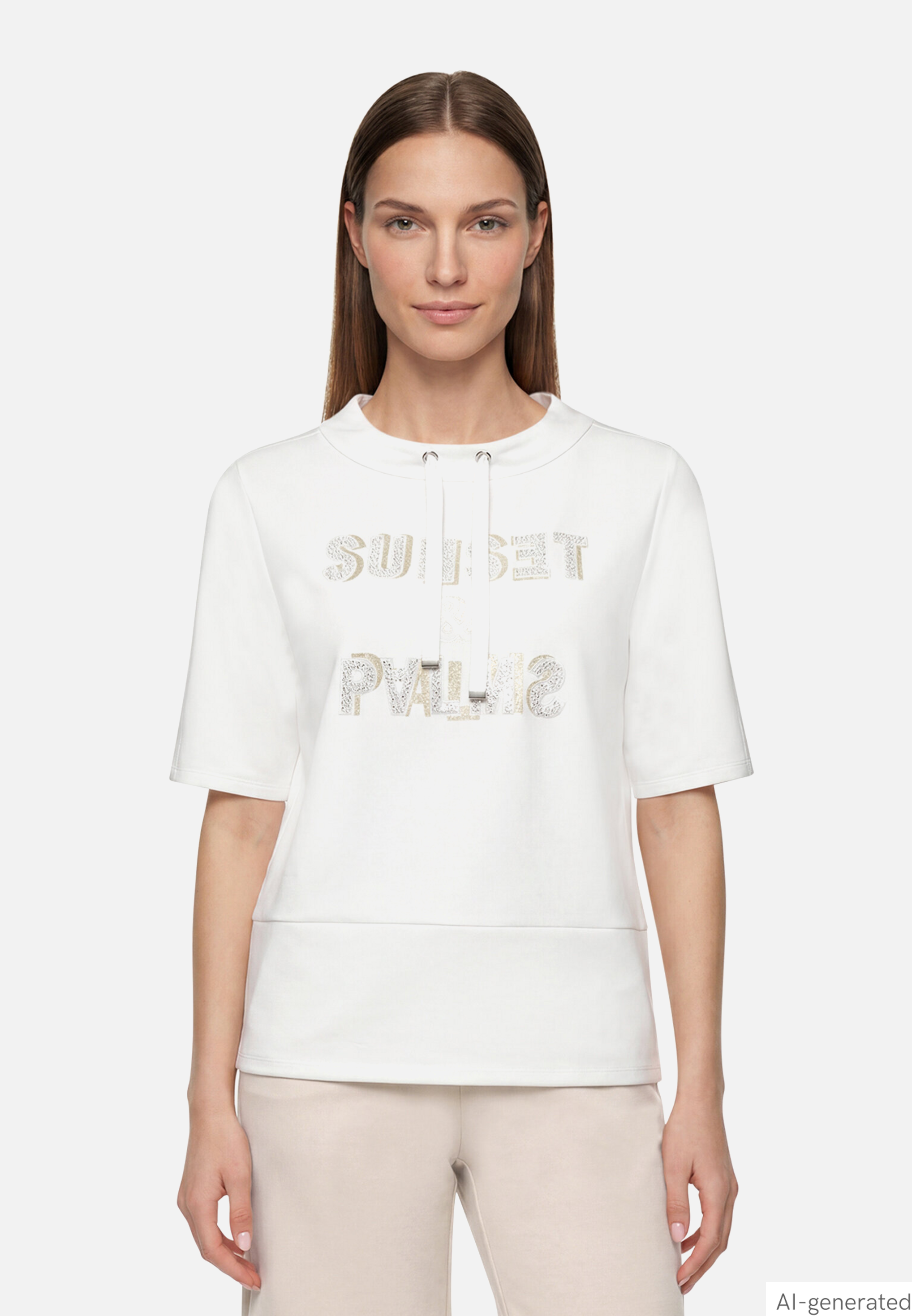 Sweatshirt mit Stehkragen