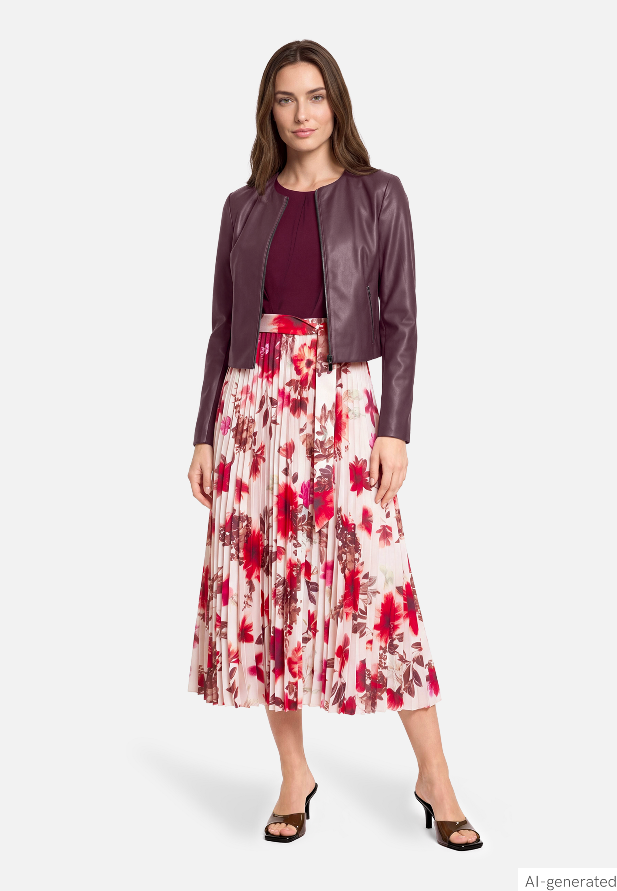 Cocktailkleid mit Plissee