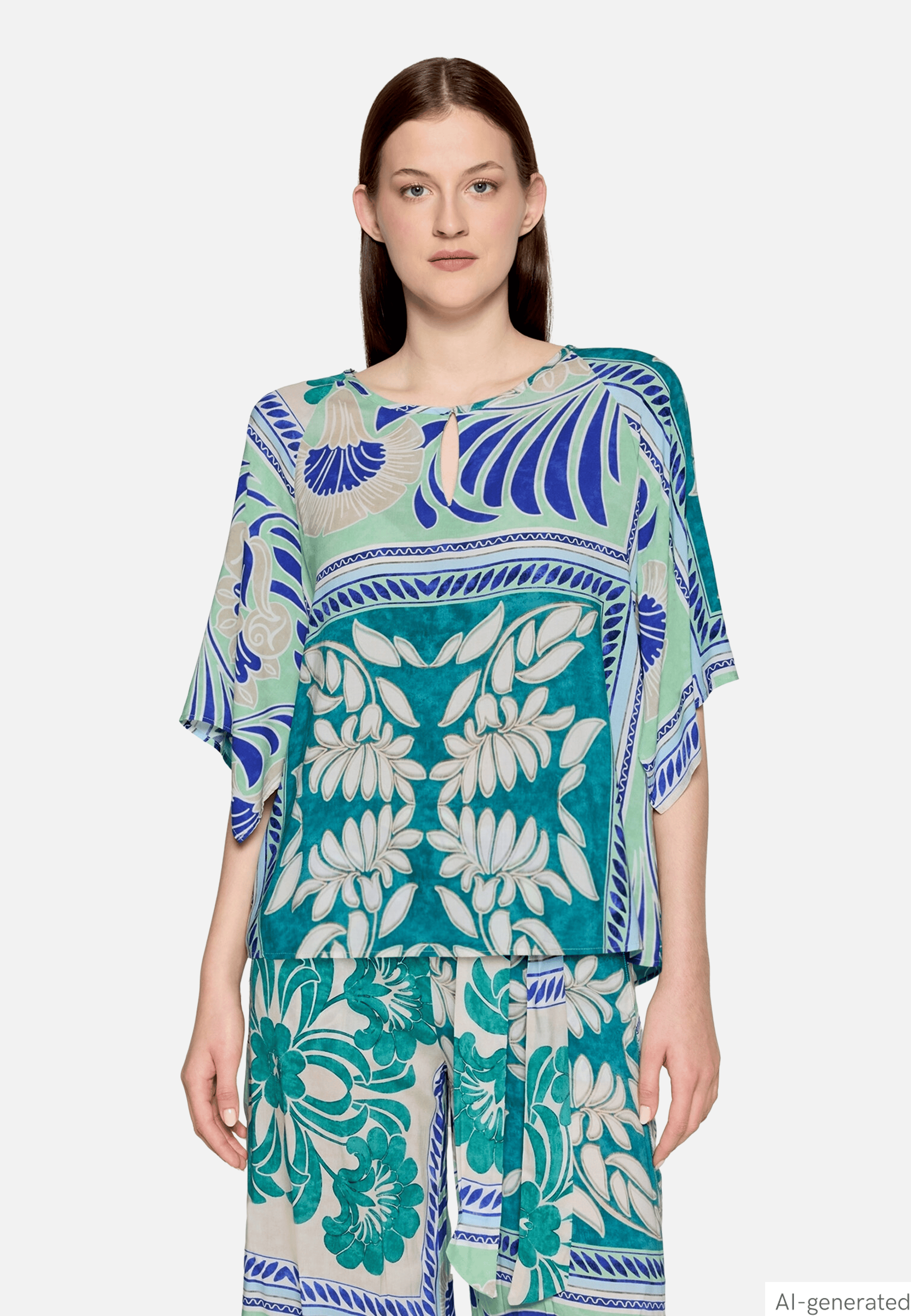 Casual-Bluse mit Muster
