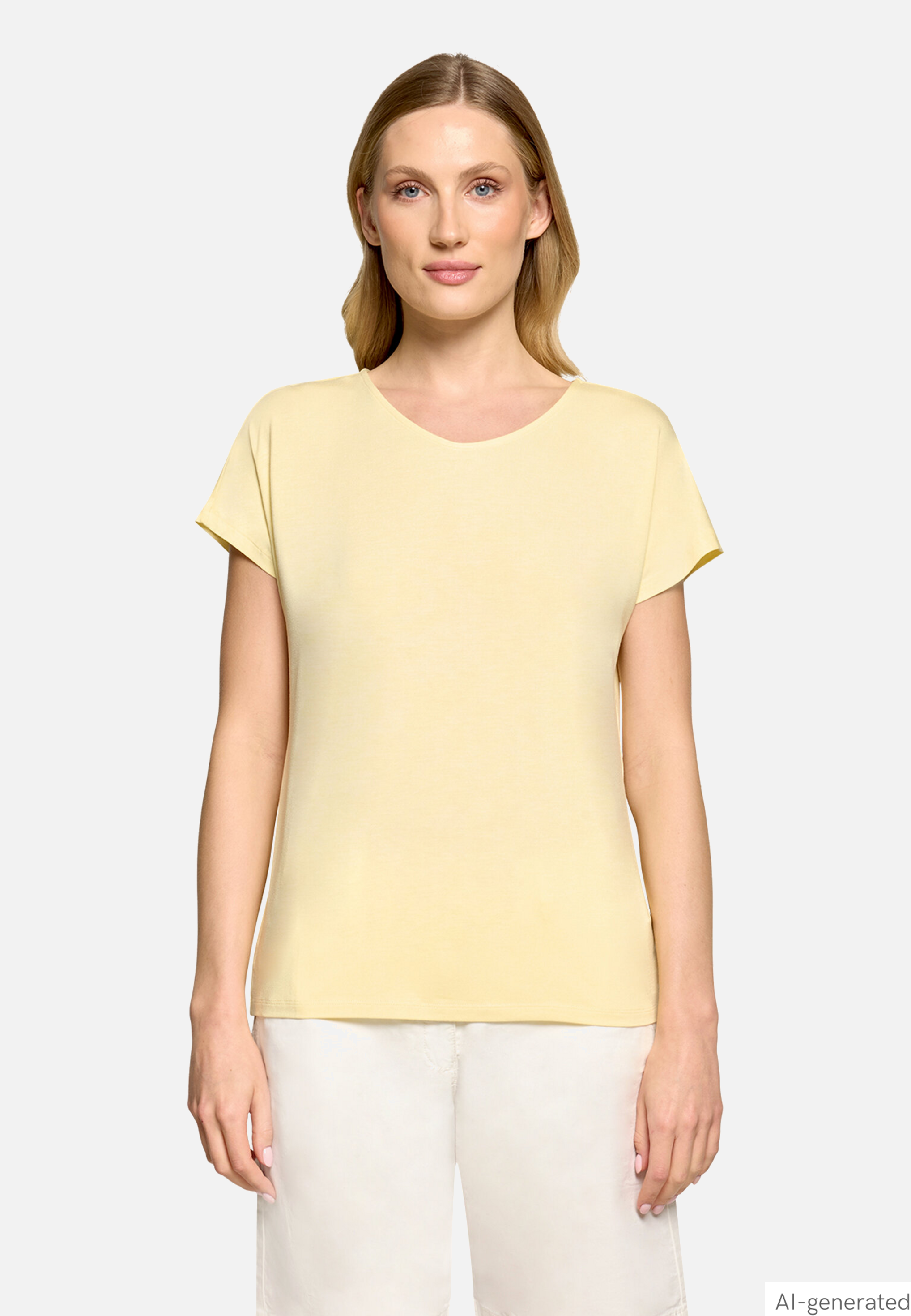 Casual-Shirt Mit V-Ausschnitt