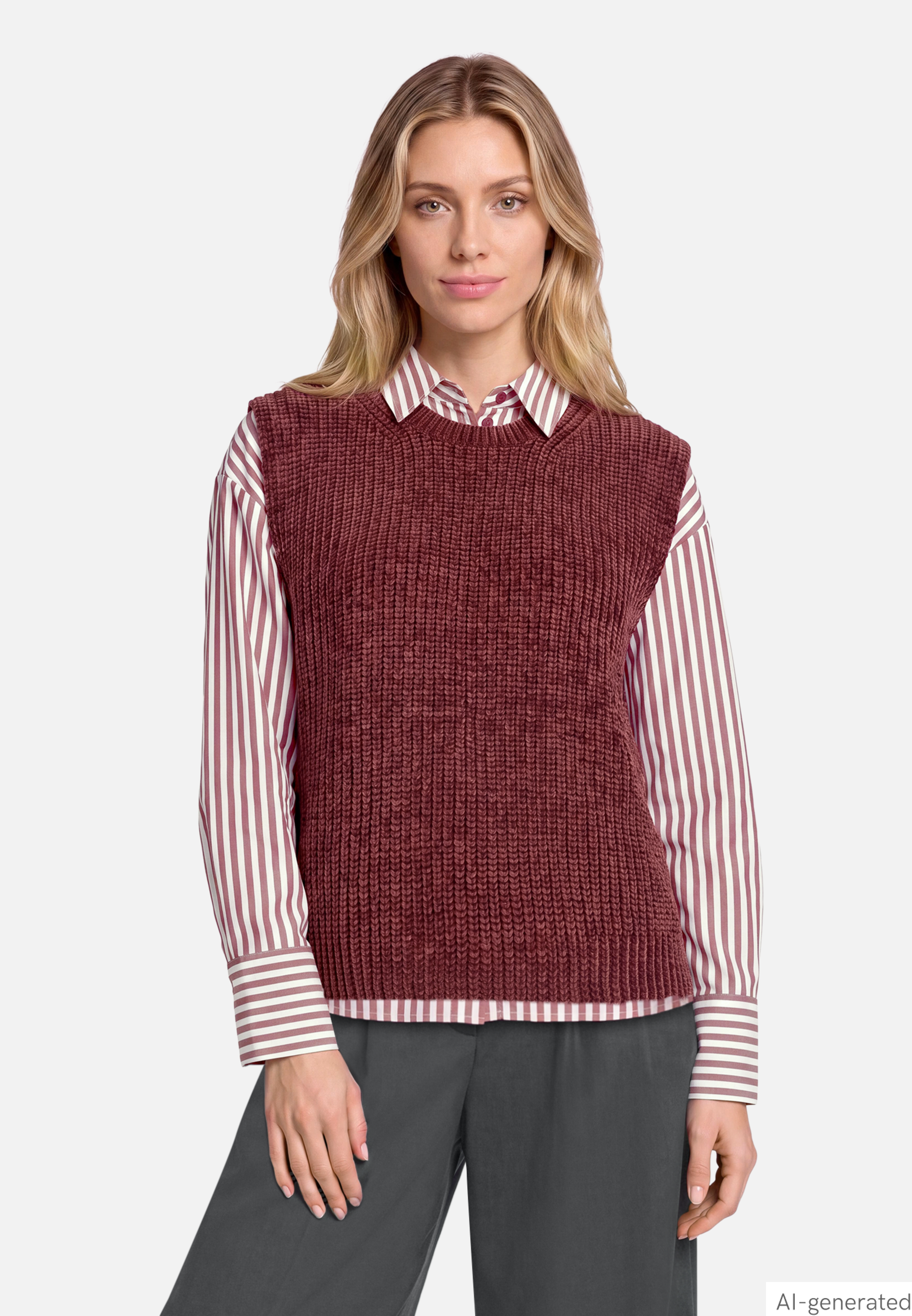 Strickpullover ohne Arm