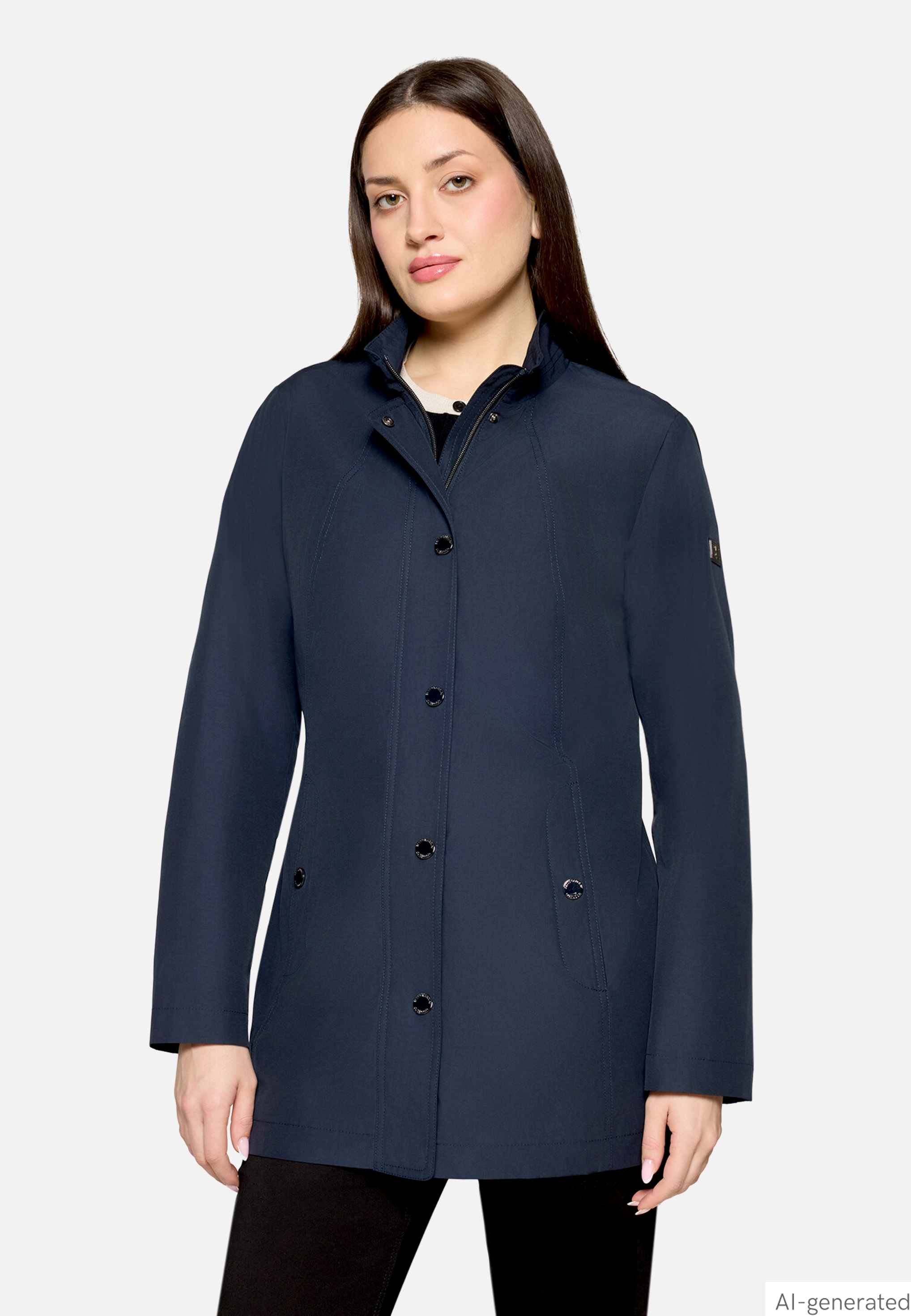 Outdoorjacke mit Stehkragen
