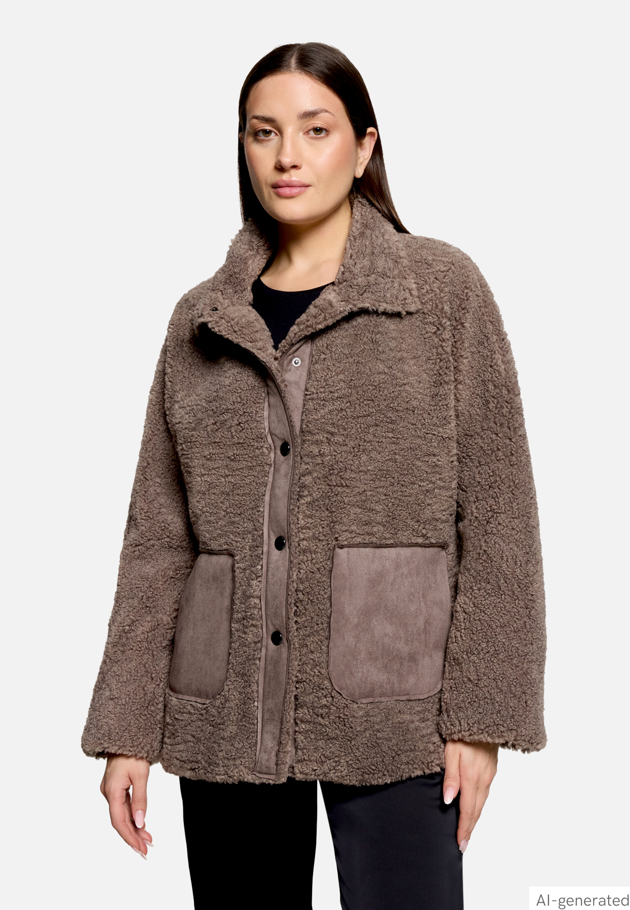 Outdoorjacke mit Plüsch