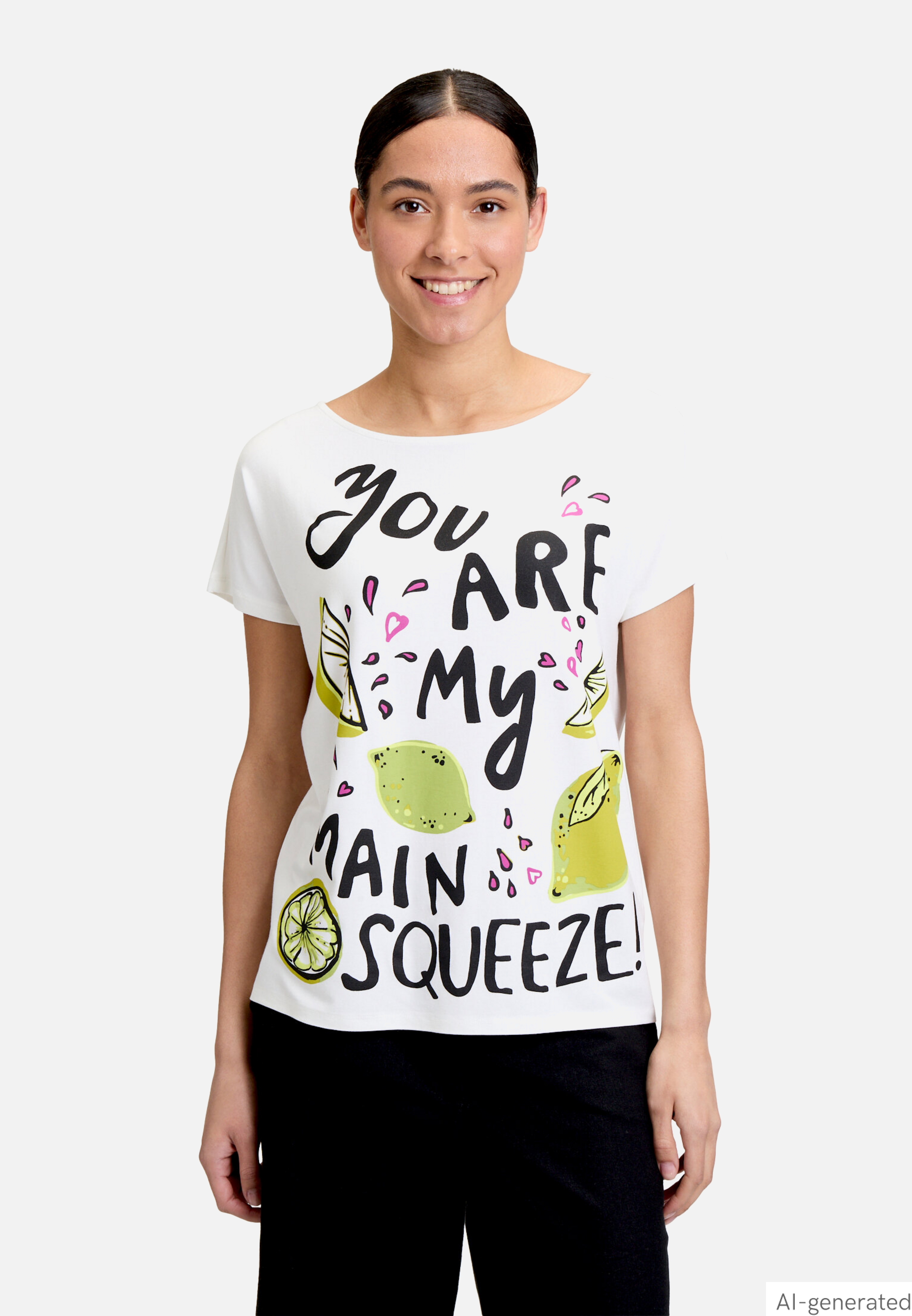 Basic Shirt mit U-Boot-Ausschnitt