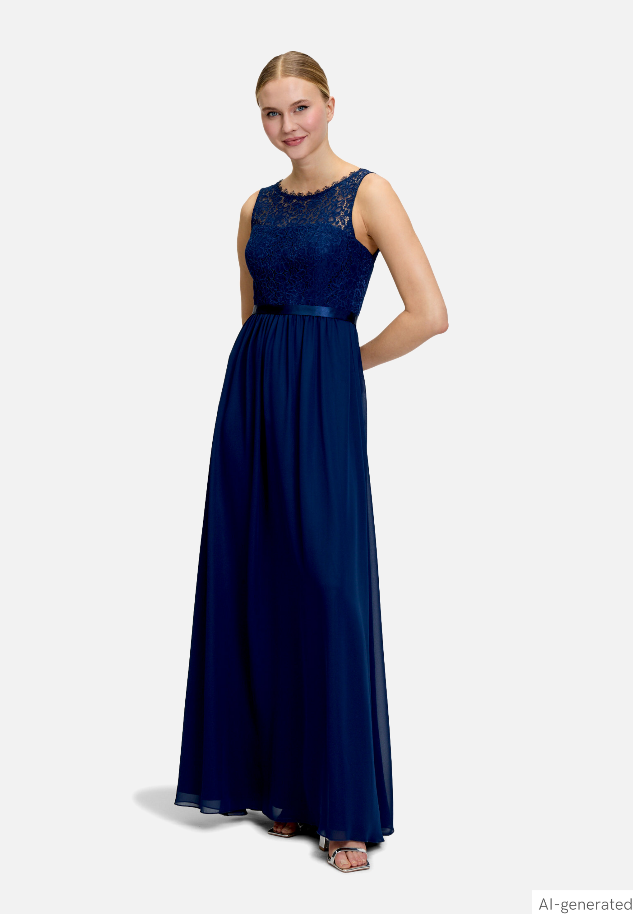 Abendkleid mit Spitze