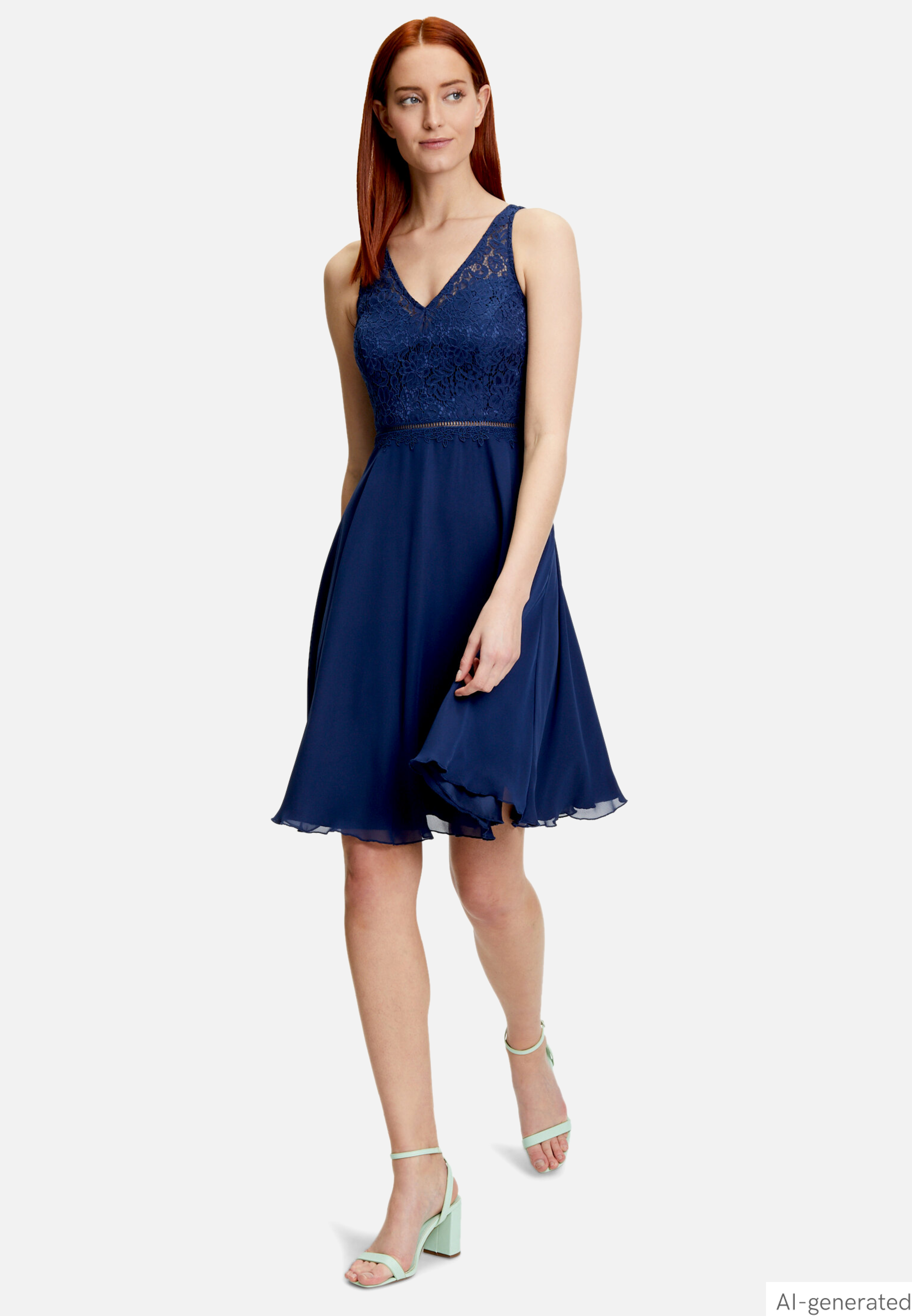 Cocktailkleid mit Spitze