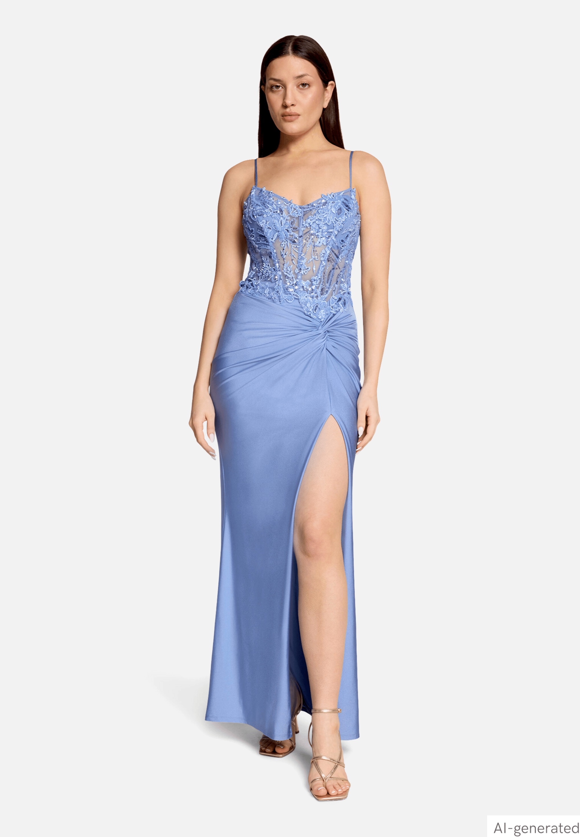 Abendkleid mit Stickerei