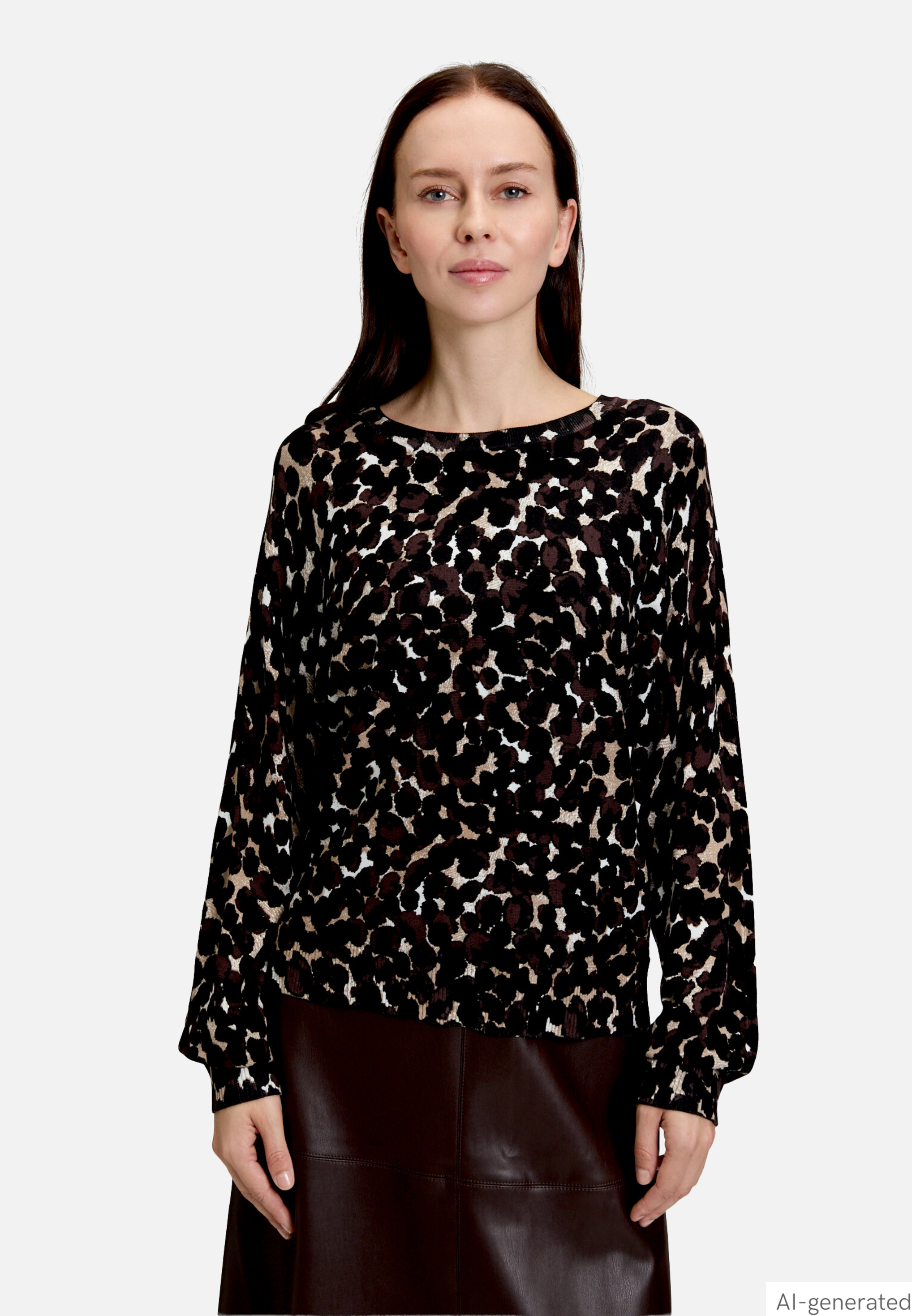 Feinstrickpullover mit Fledermausärmeln
