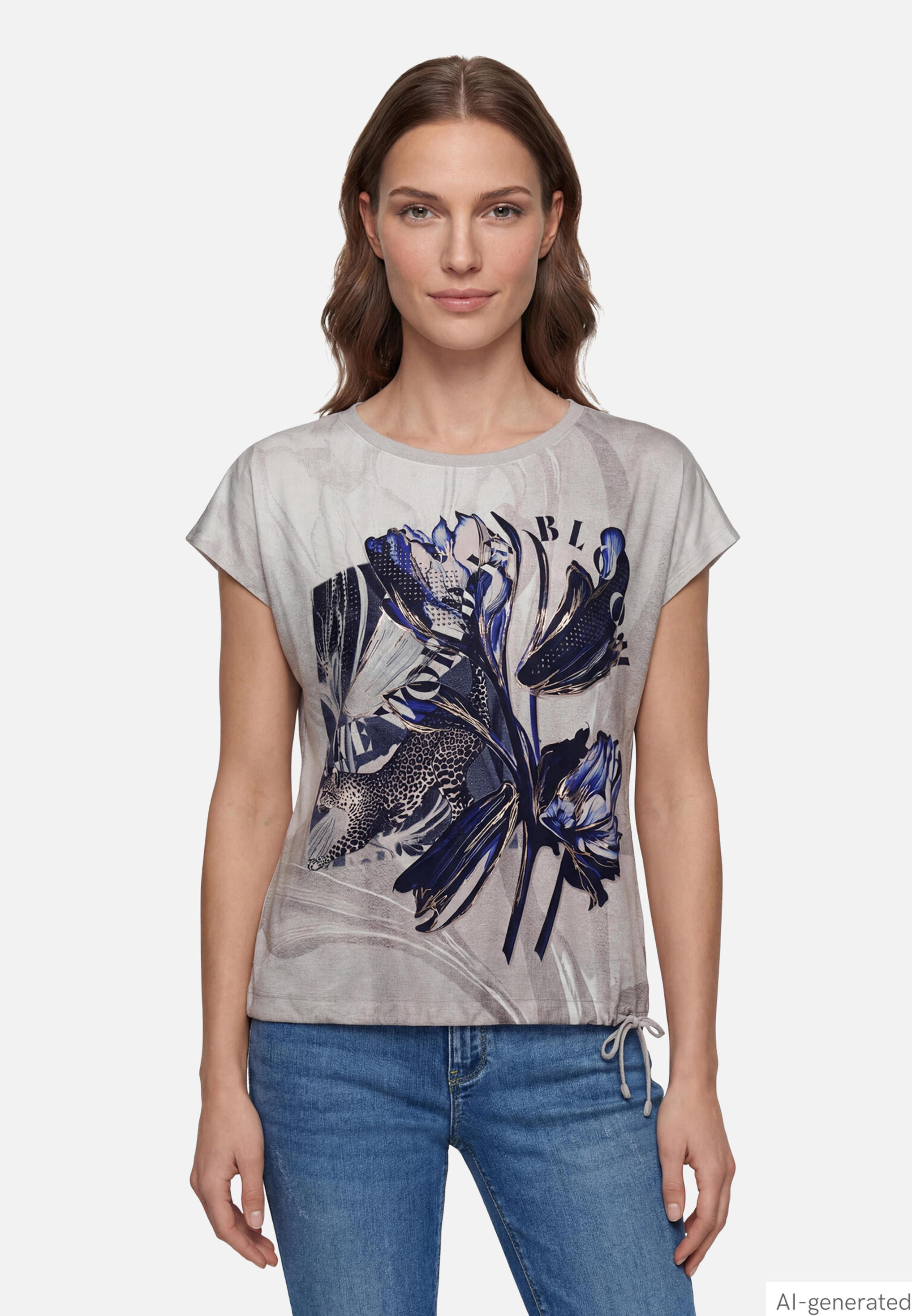 Casual-Shirt mit Tunnelzug