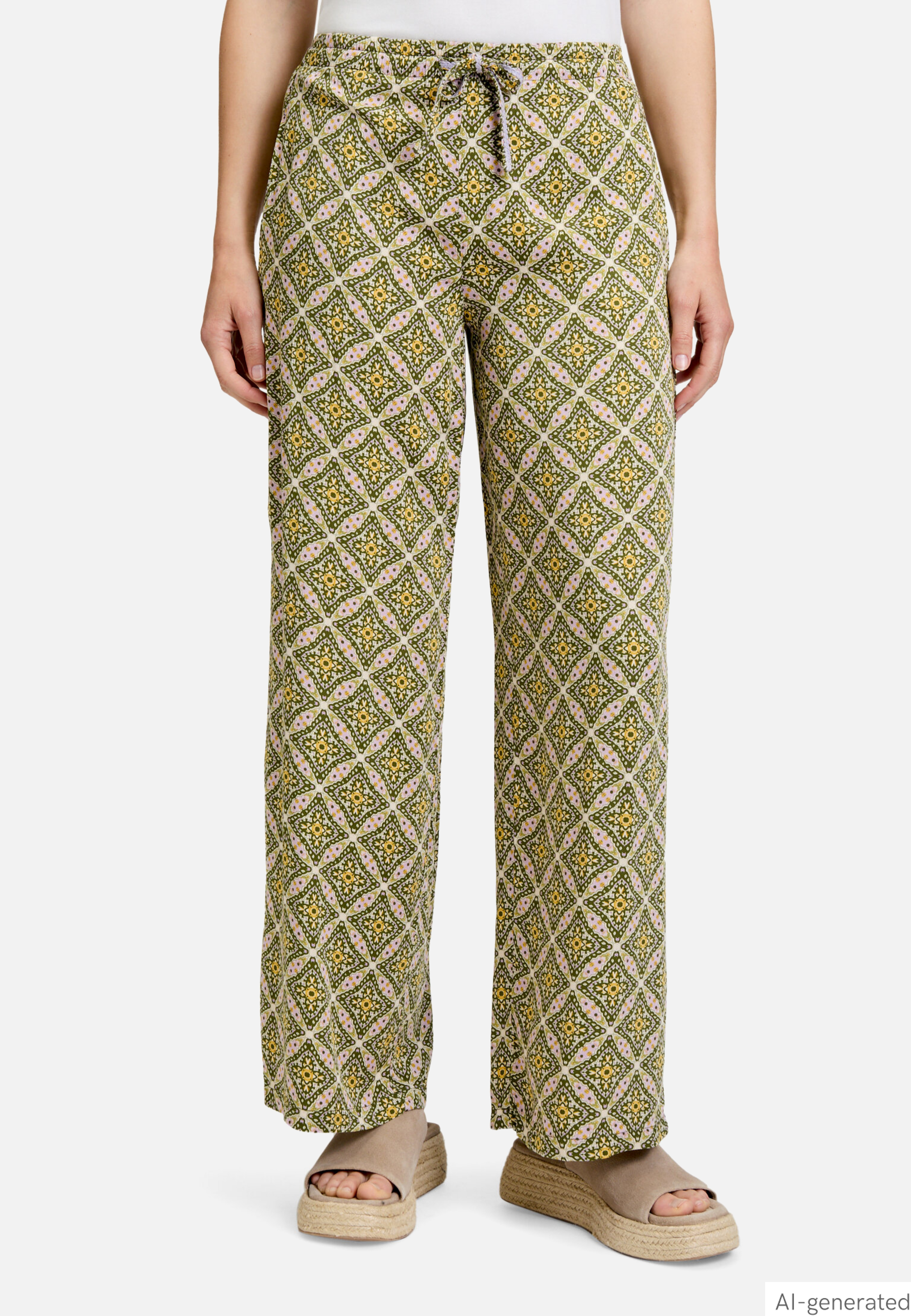 Palazzo-Hose mit Gummizug