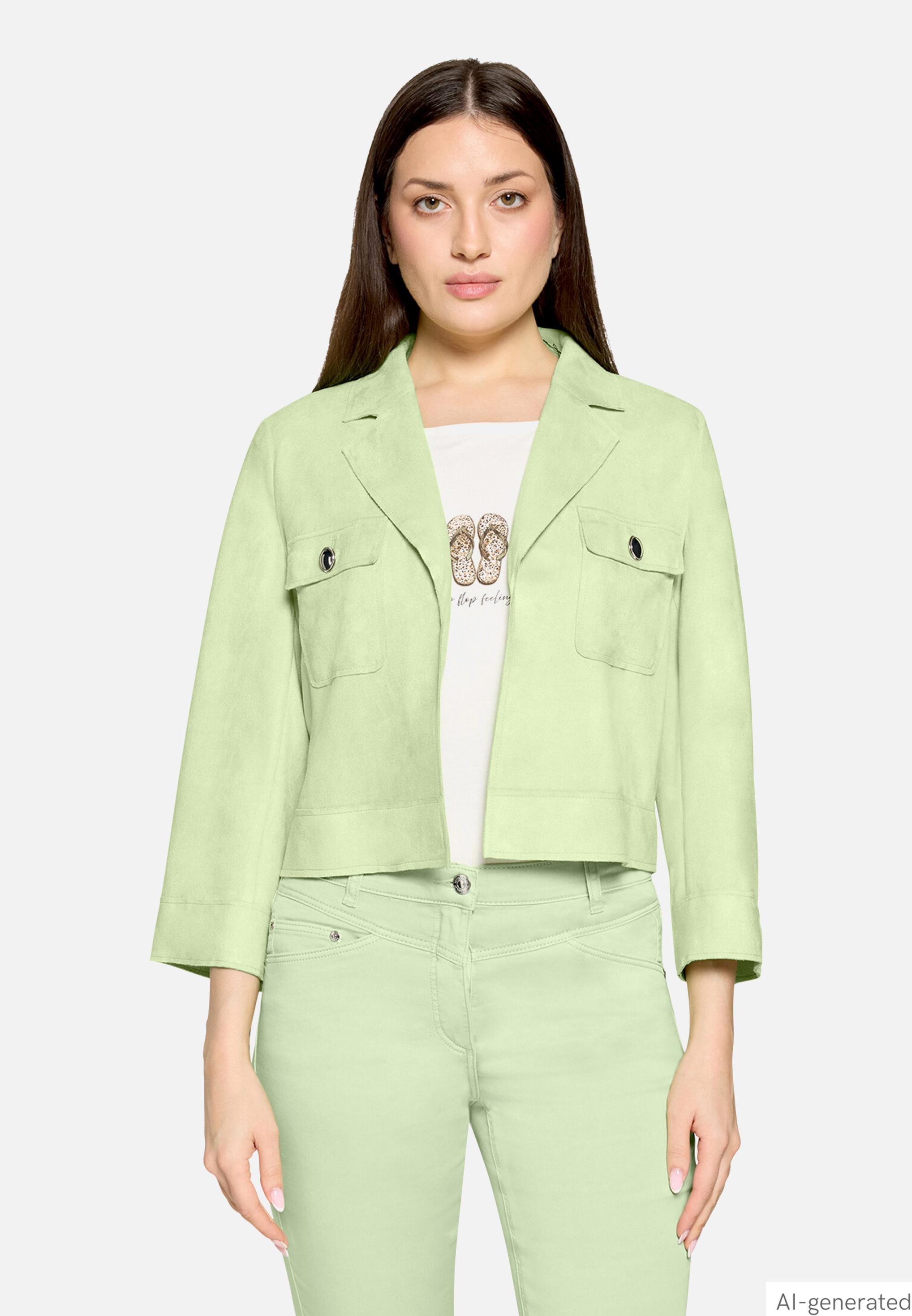 Blazer-Jacke mit 3/4 Arm