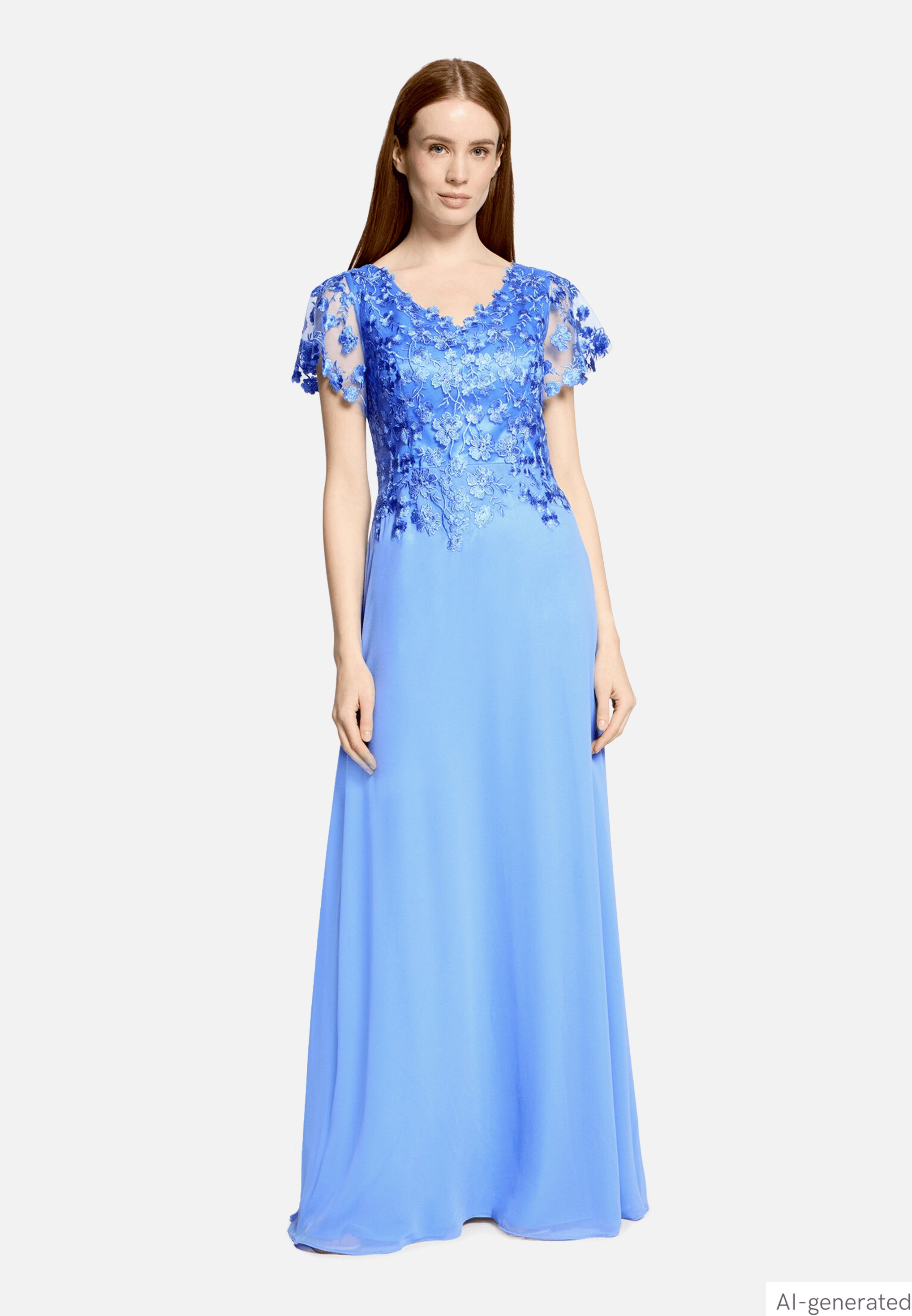 Abendkleid mit Stickerei
