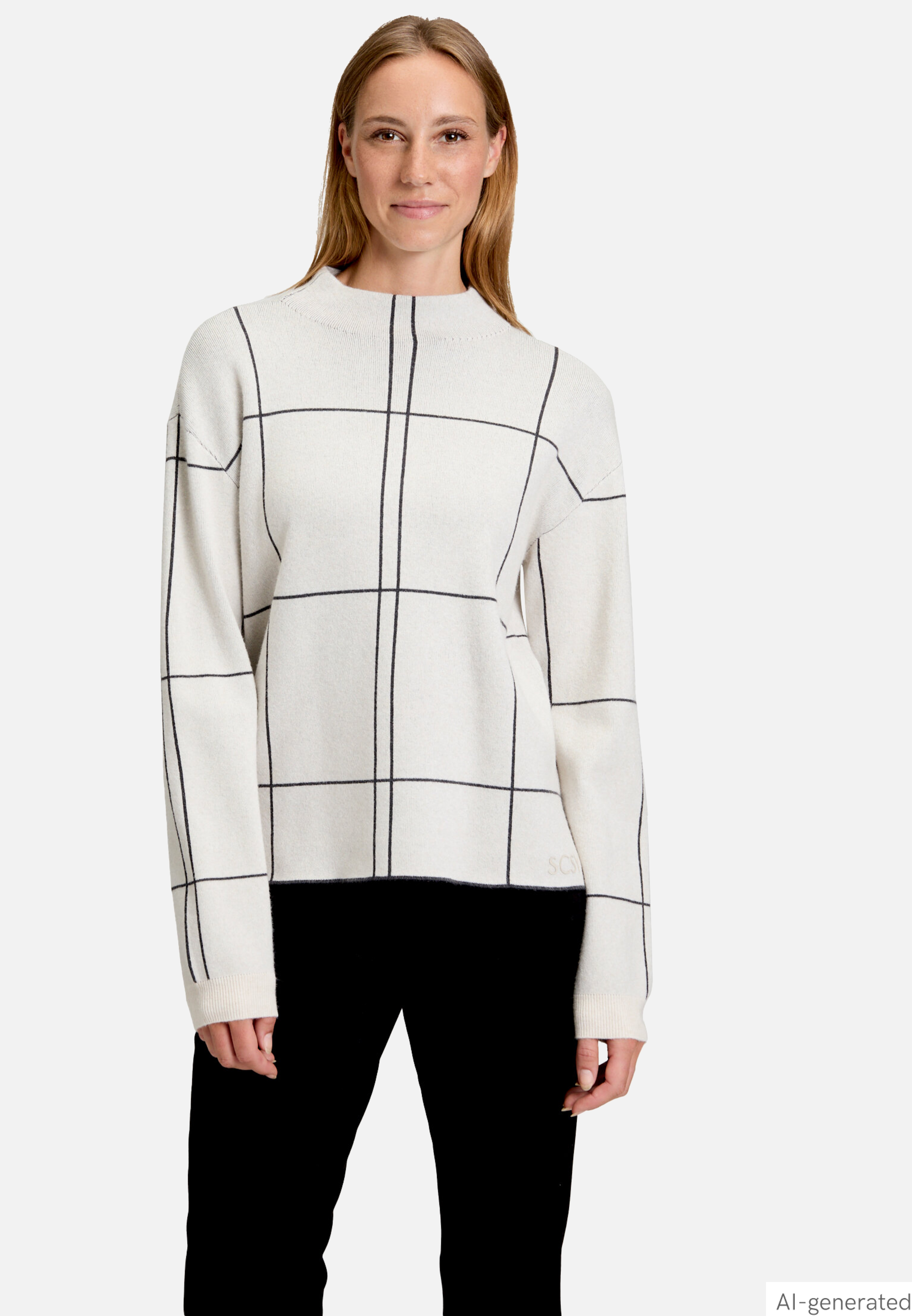 Strickpullover kariert