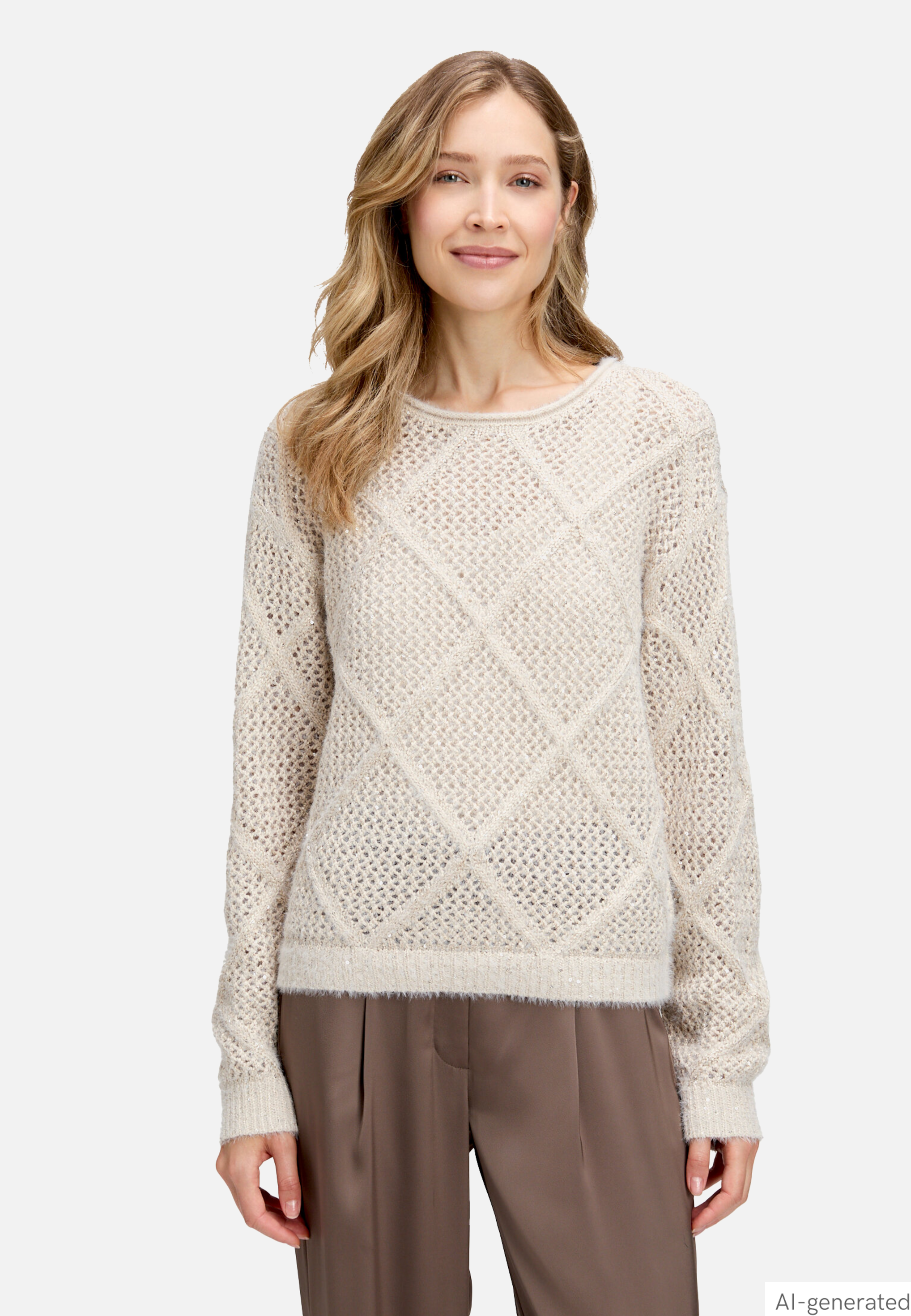 Strickpullover mit Effektgarn