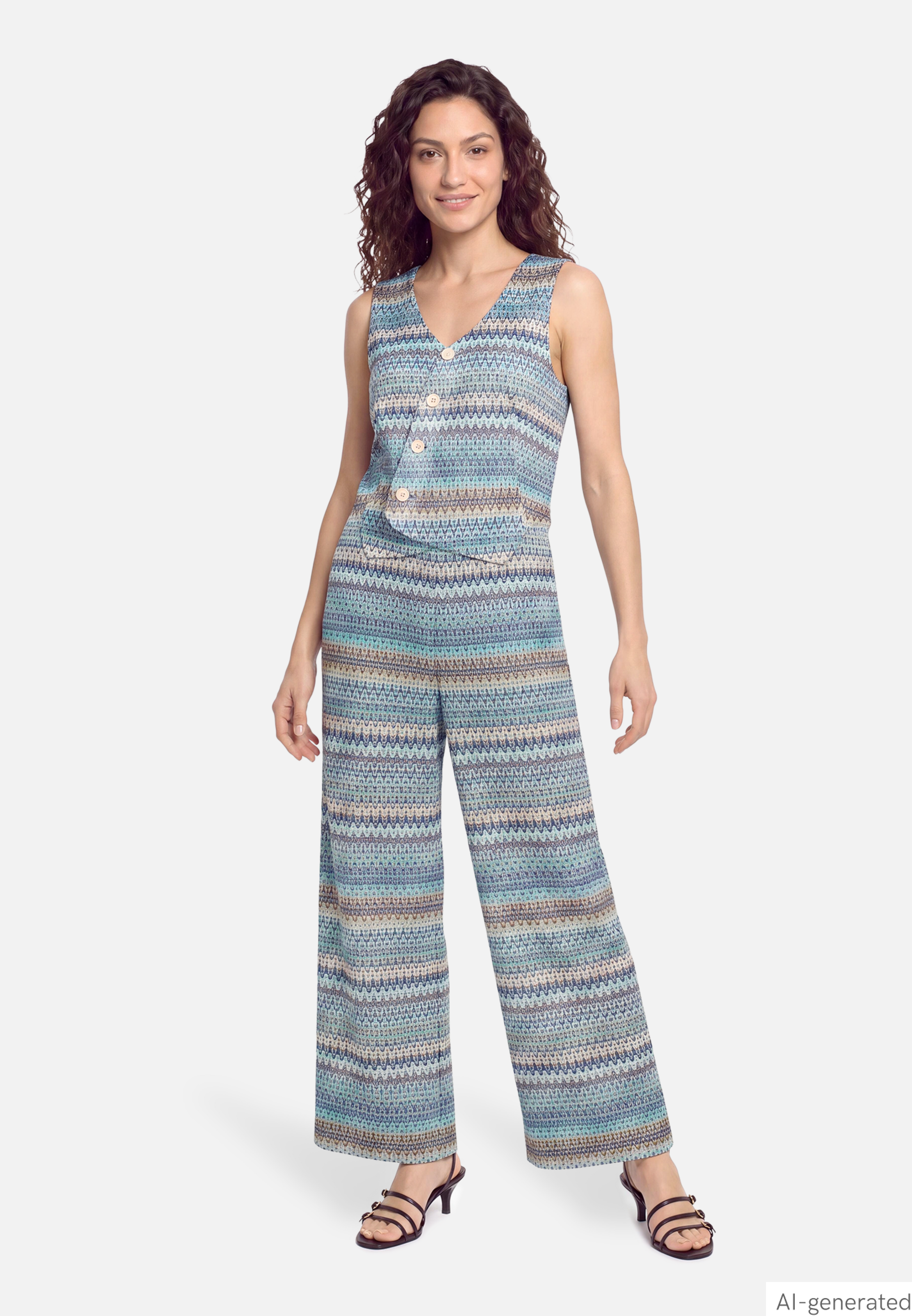 Jumpsuit mit Westenteil