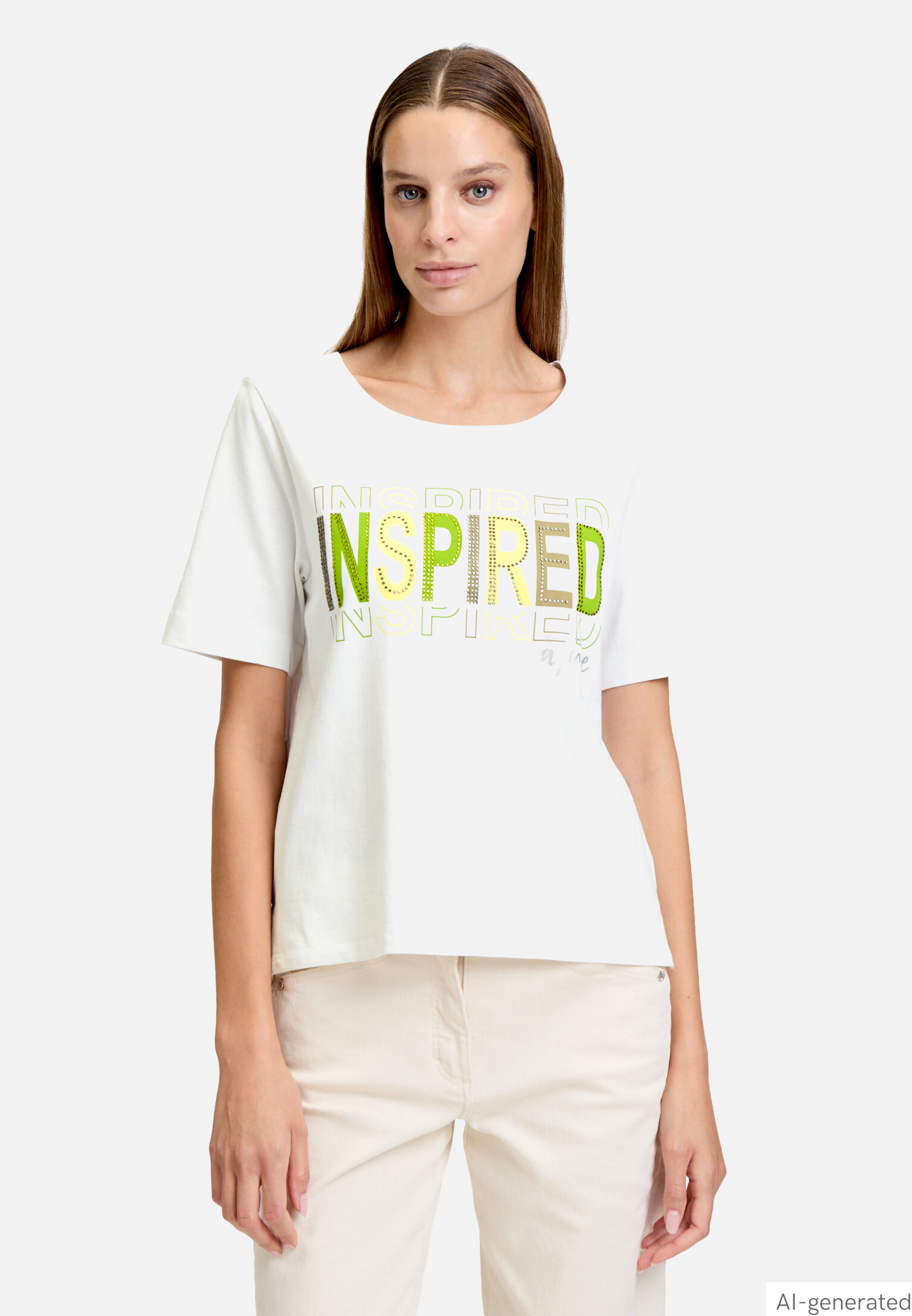Basic Shirt mit Aufdruck