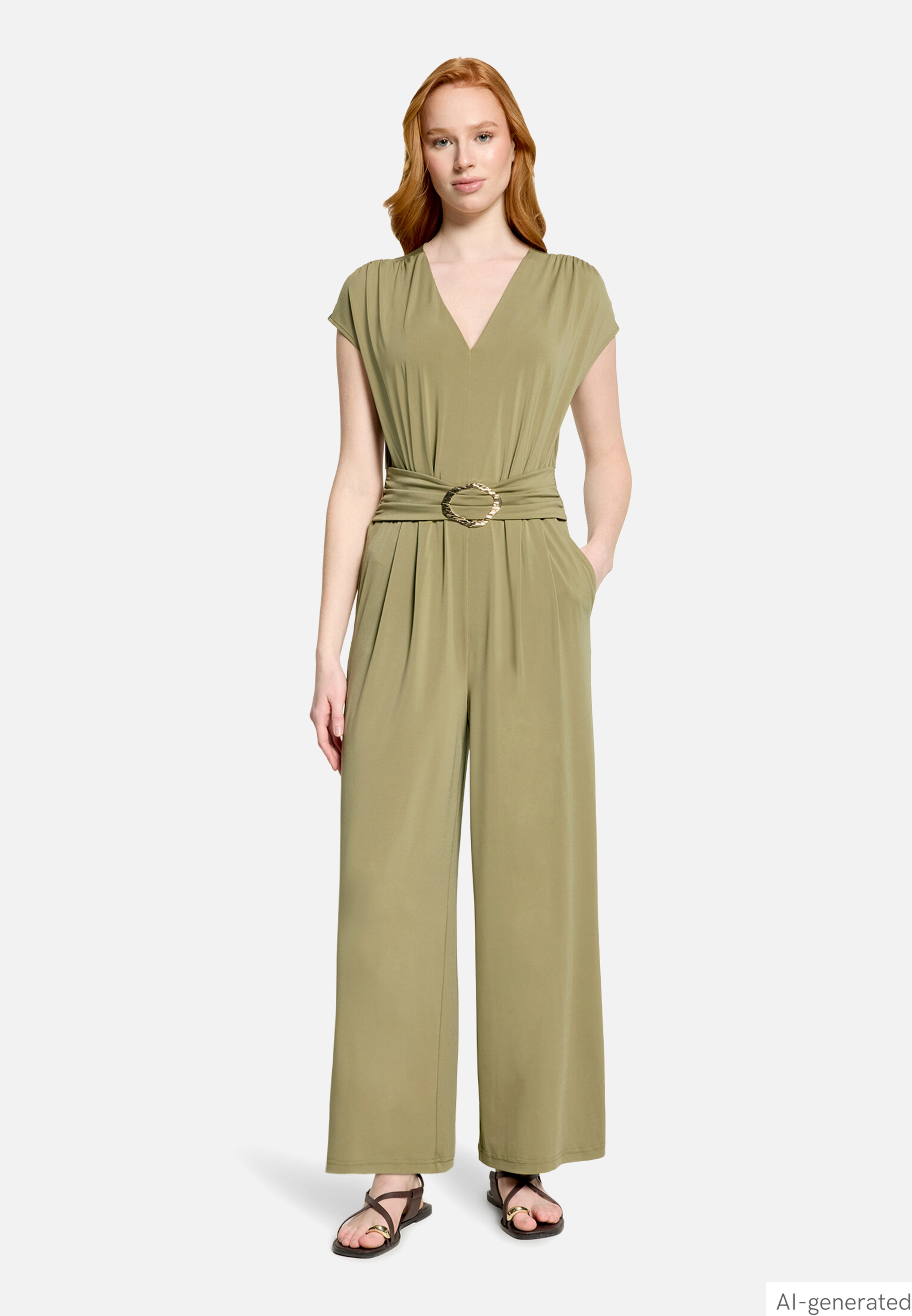 Eleganter Jumpsuit mit Raffung