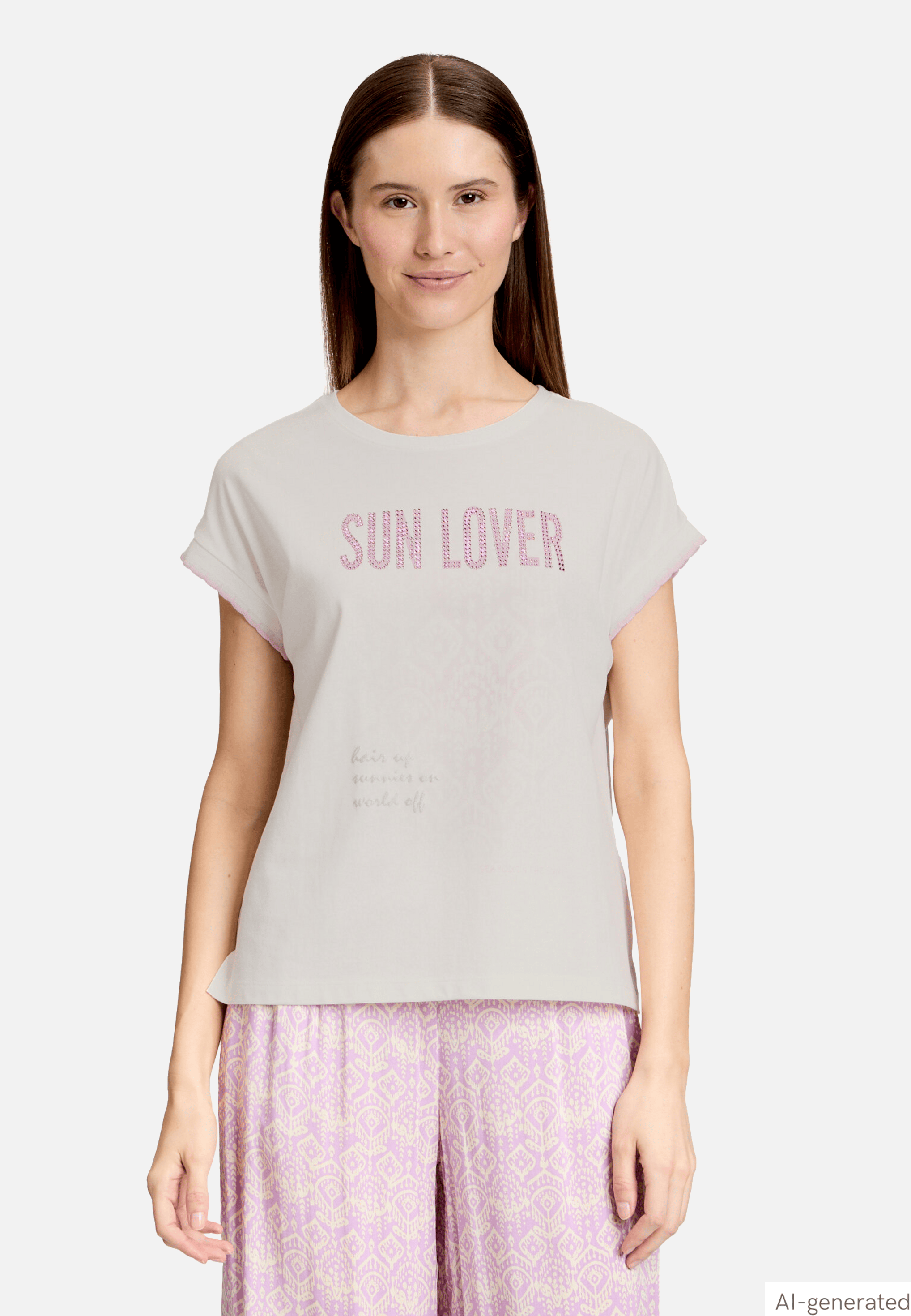 Printshirt mit Rundhalsausschnitt
