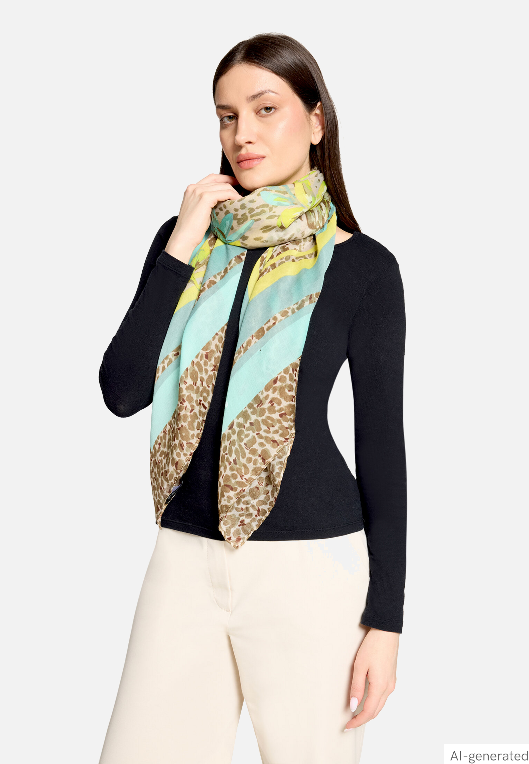 Tuch mit Blumenprint