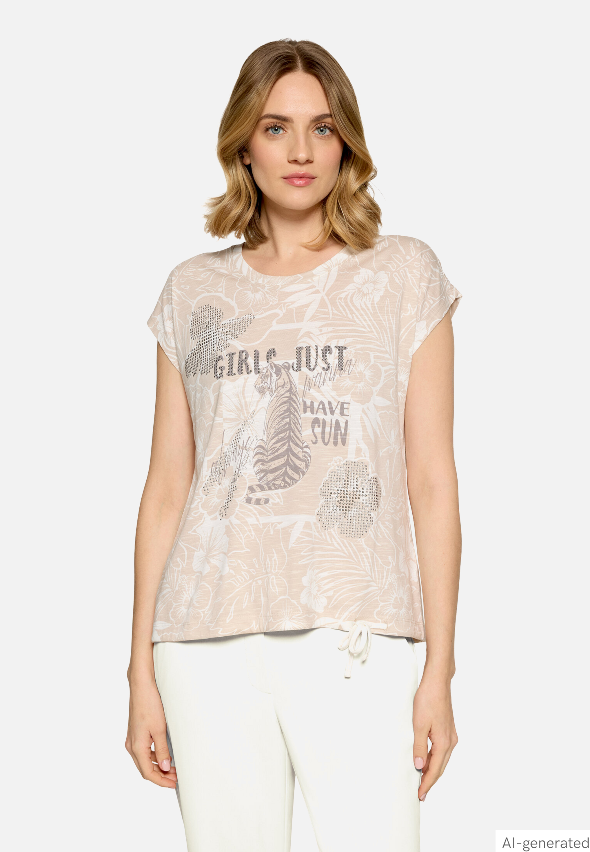 Casual-Shirt mit Tunnelzug
