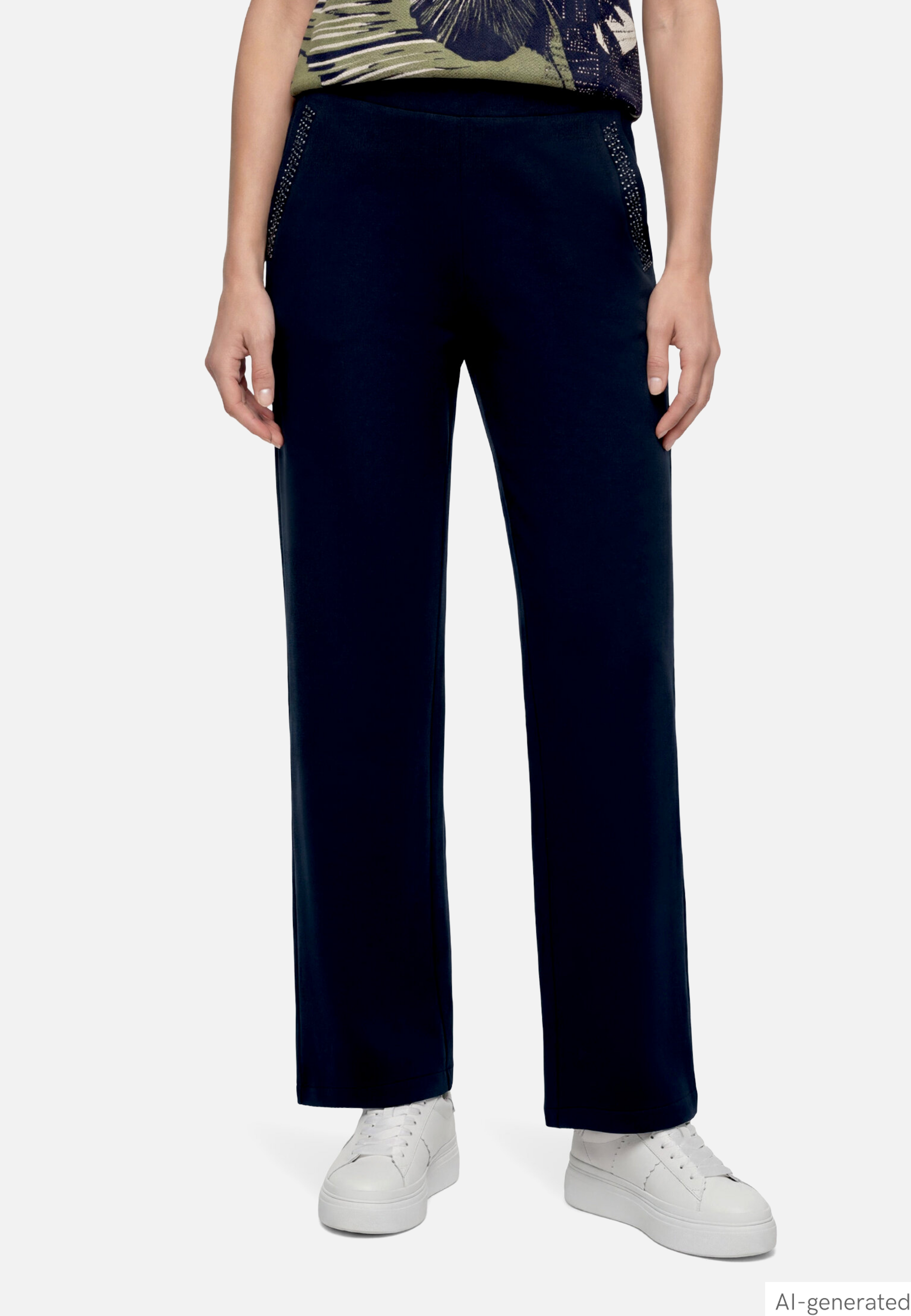 Schlupfhose mit Glitzersteinen