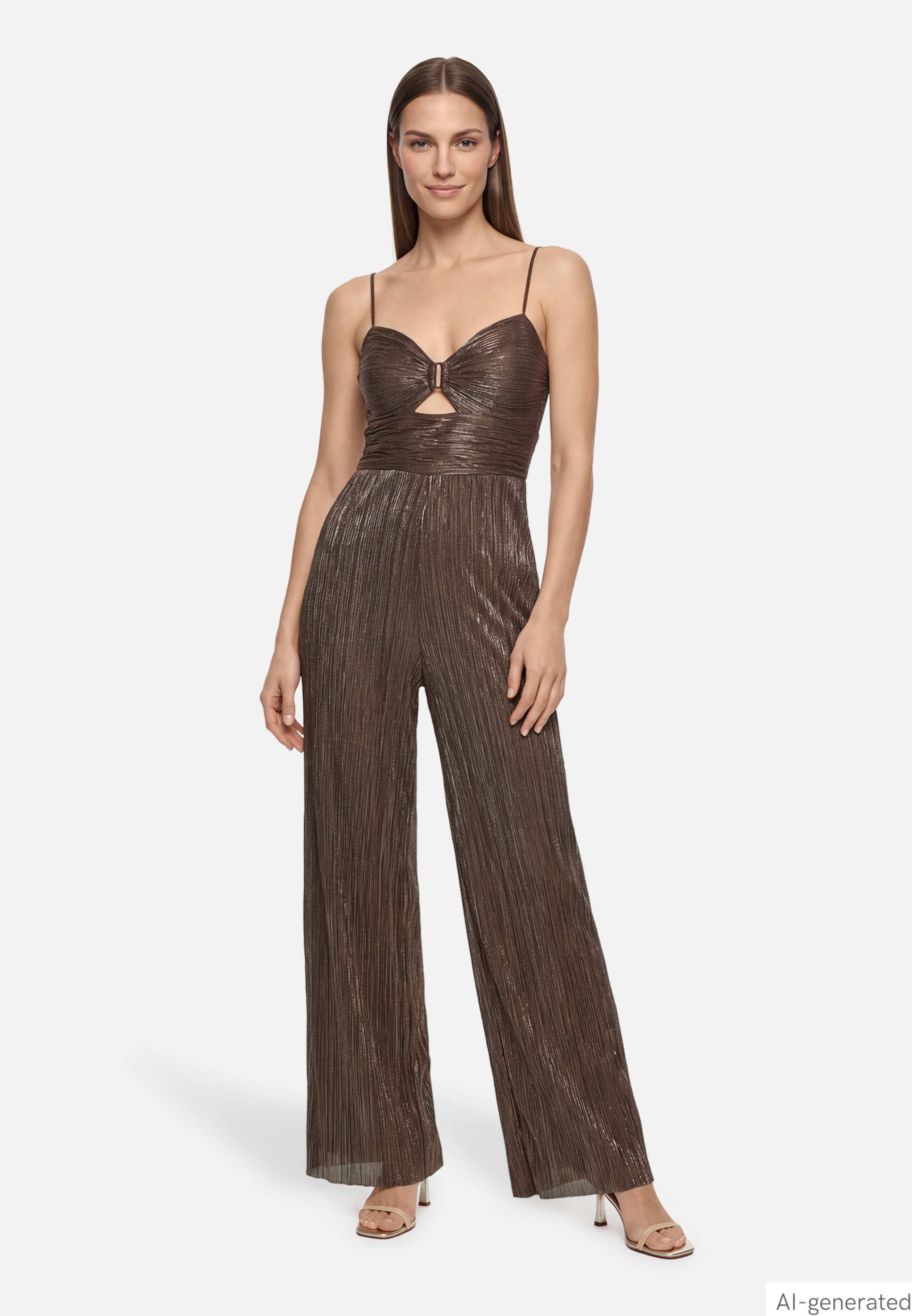 Jumpsuit im Glitzer-Look