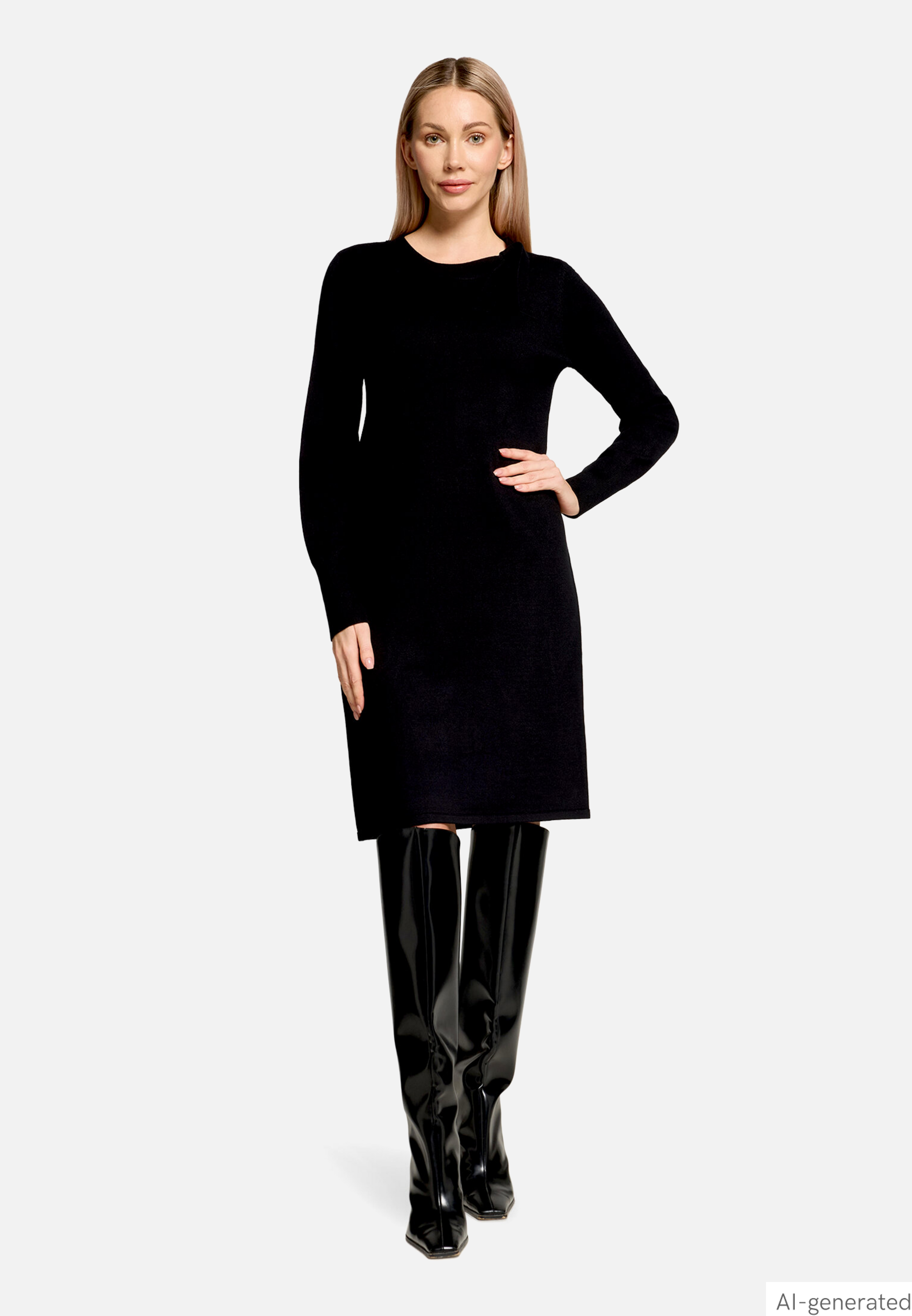 Strickkleid mit Schleifenknoten