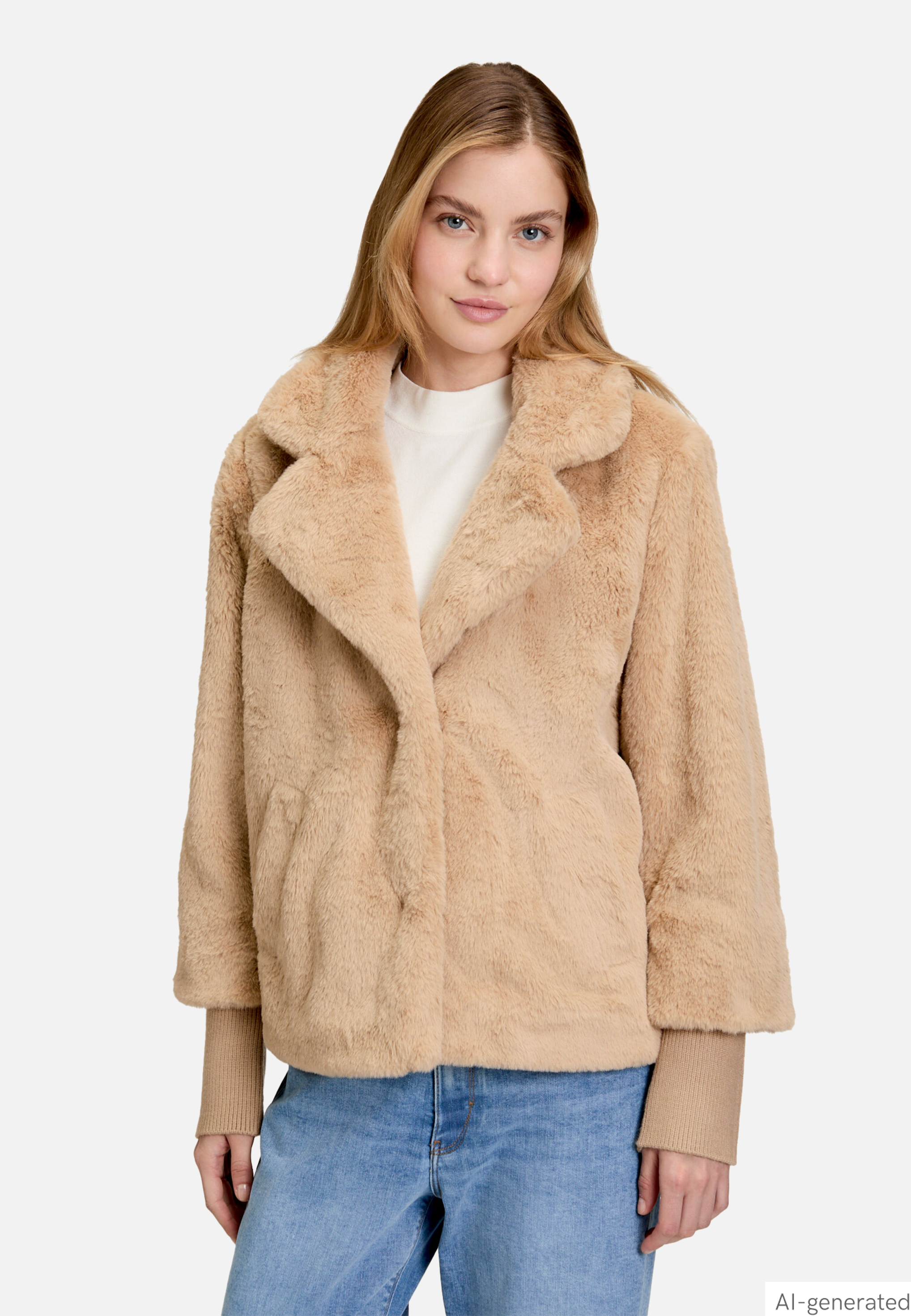 Outdoorjacke mit Plüsch