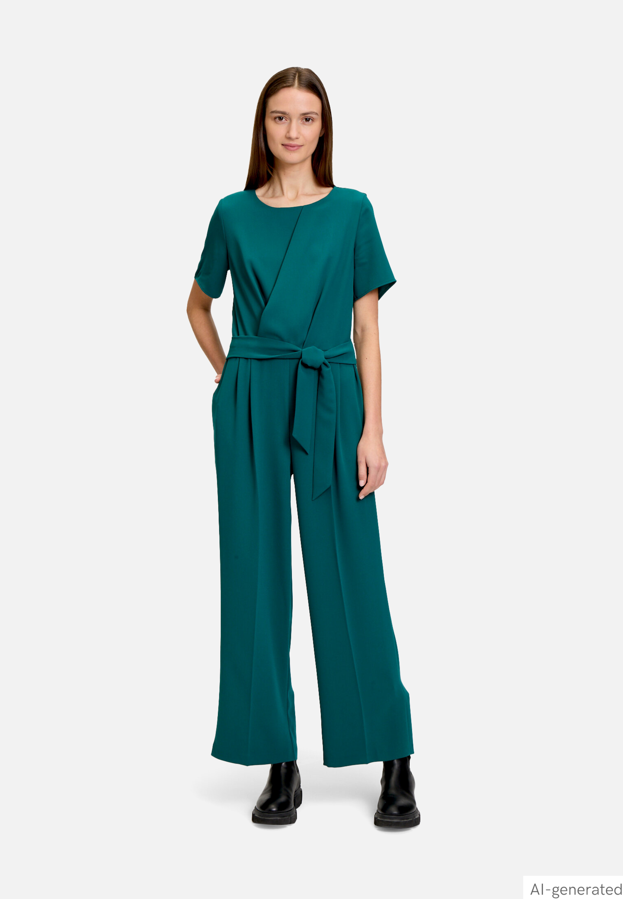 Jumpsuit mit Bindegürtel